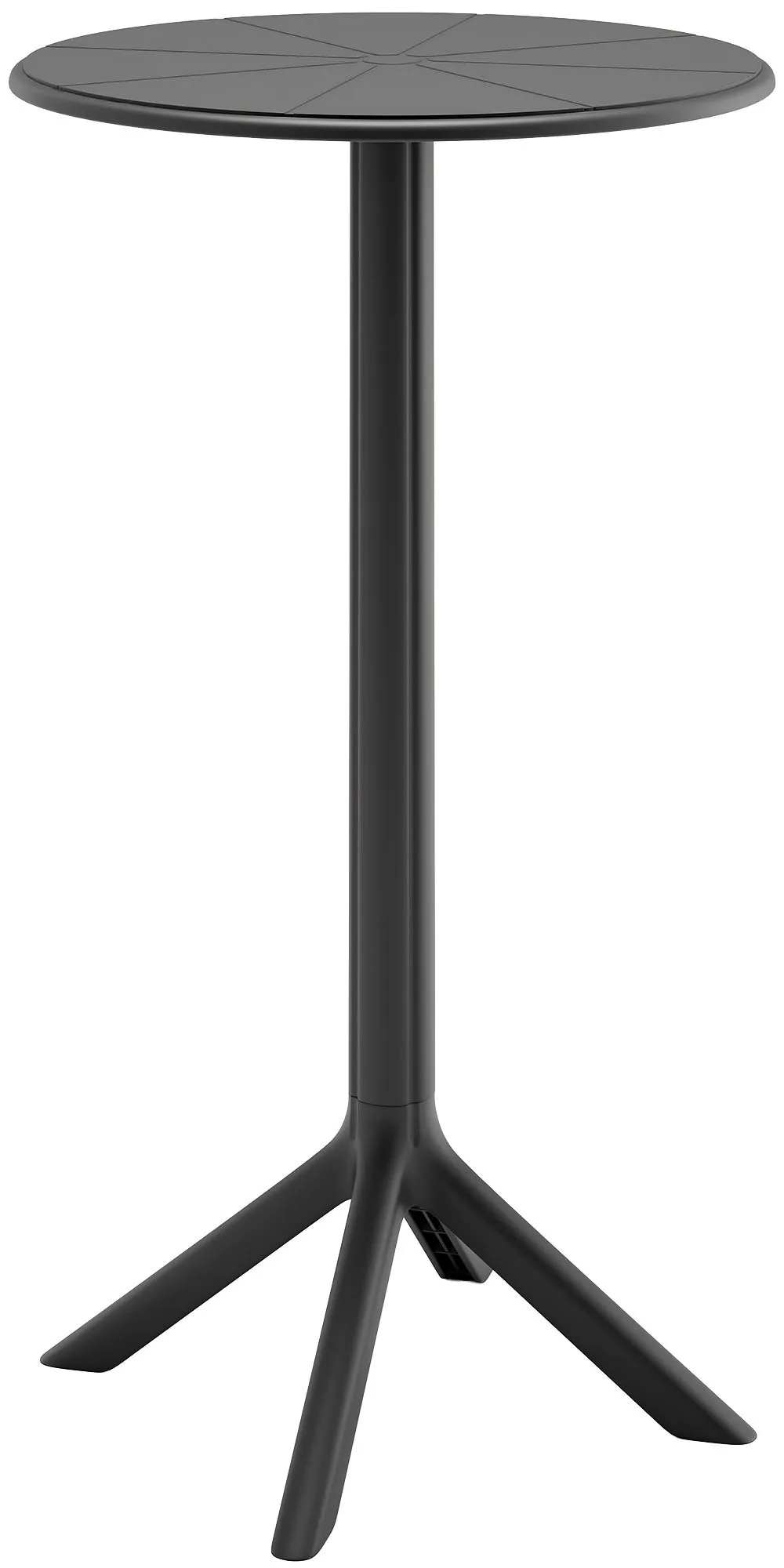 Stehtisch Tomas 60x107 cm schwarz