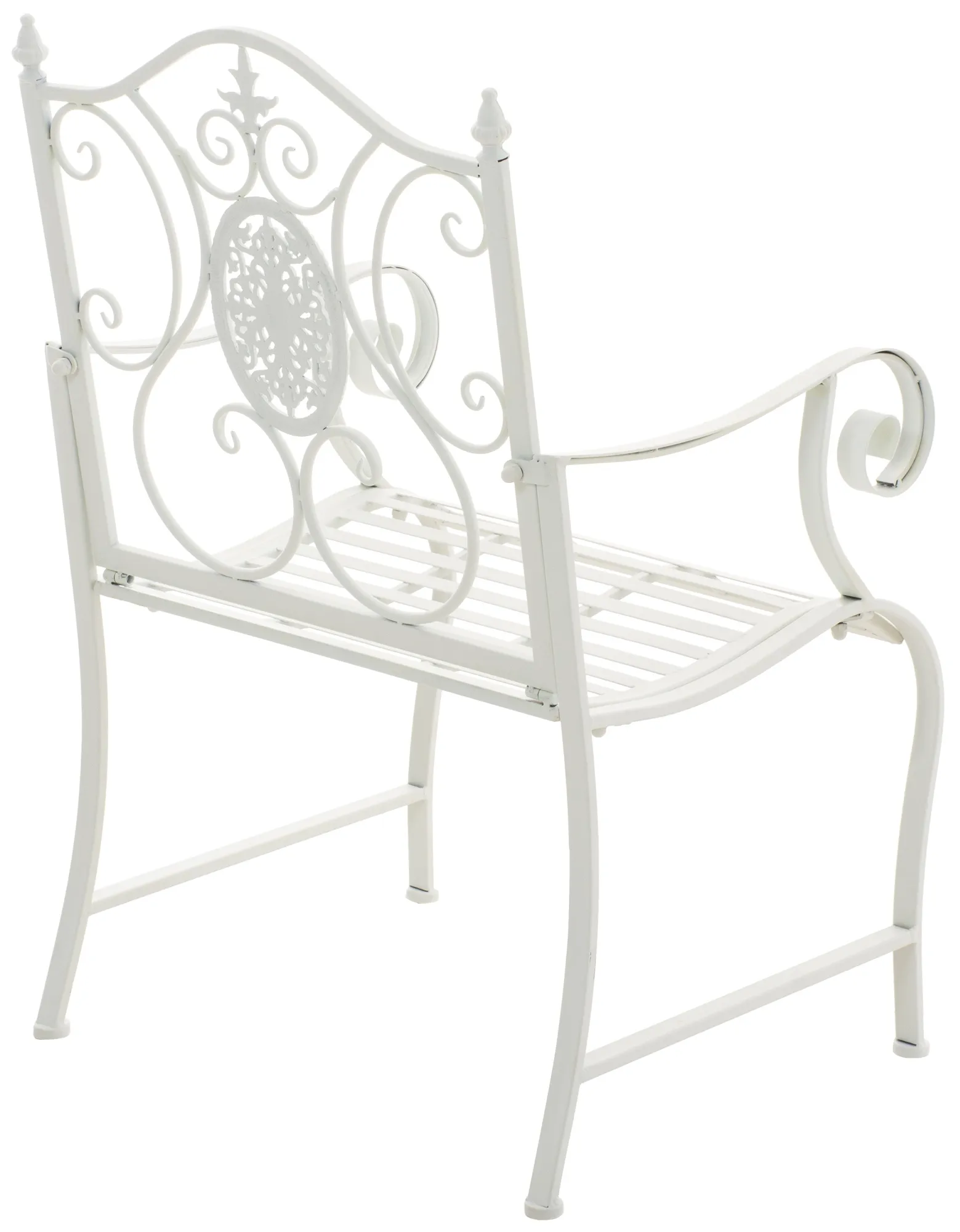 Gartenstühle Punjab 2er Set 94x62x53 cm weiß
