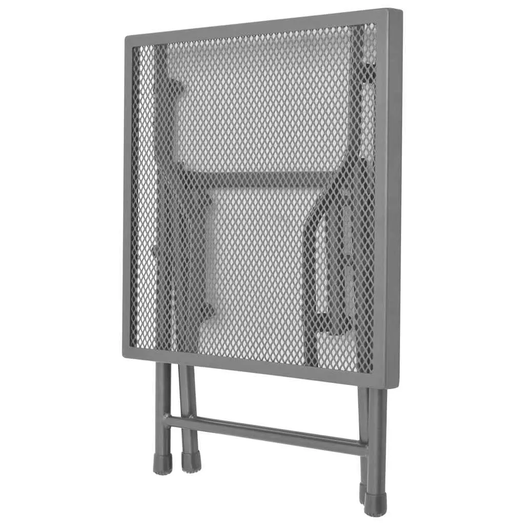 Sonnenliegen-Set Anthrazit 66x(154-183)x(65-103) cm mit Klapptisch 38x38x38 cm