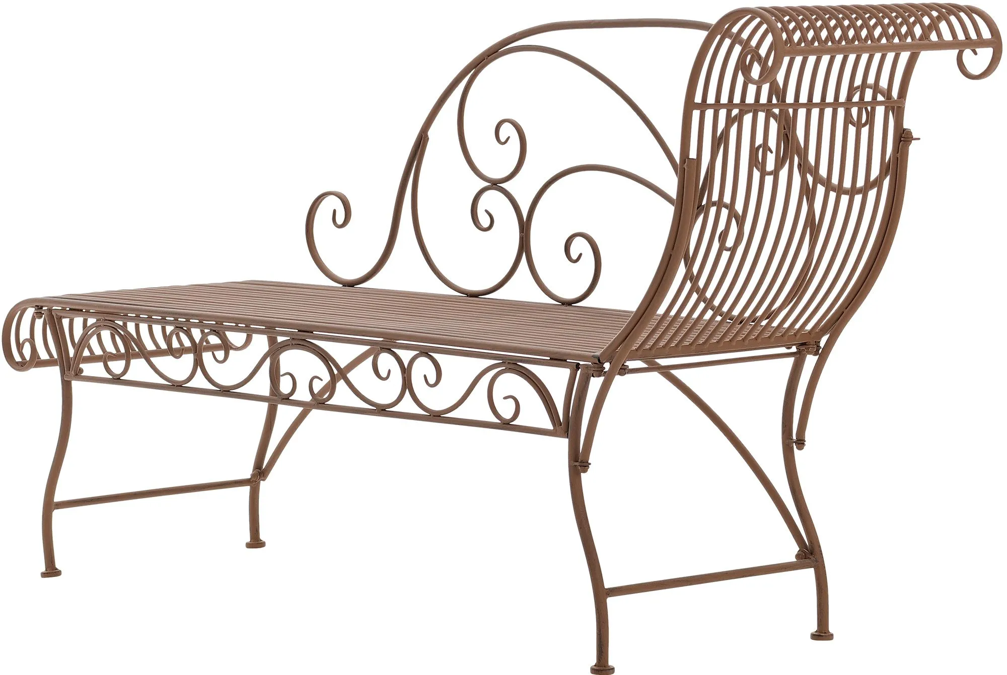 Gartenbank Karma 156x46x78 cm antik braun