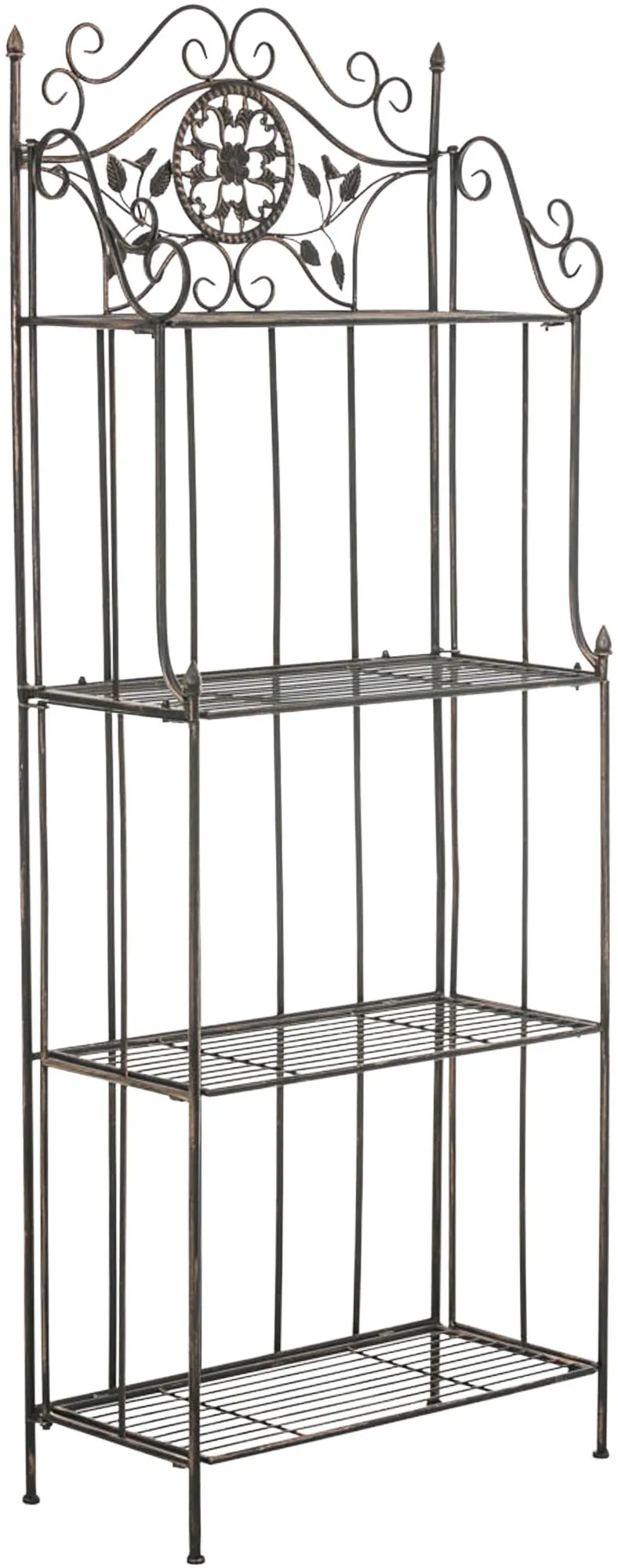 Pflanzenregal Flora 66x32x175 cm Bronze