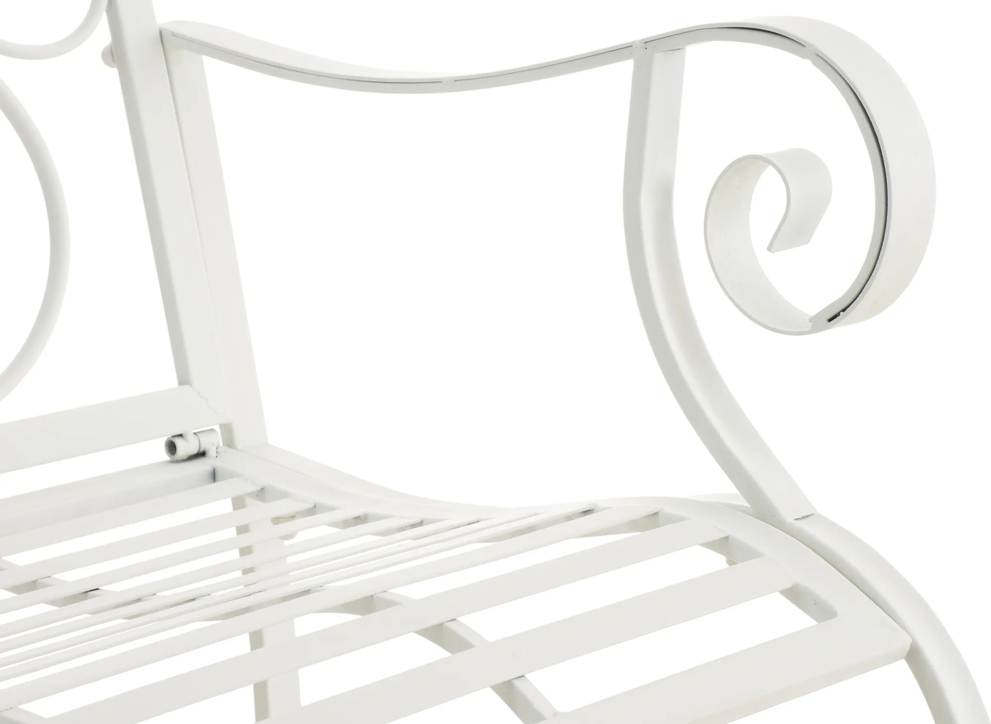 Gartenstühle Punjab 2er Set 94x62x53 cm weiß