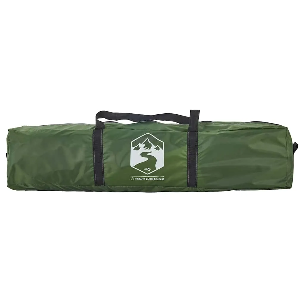 Campingzelt Grün 260 x 200 x 160 cm wasserdicht mit E-Anschluss