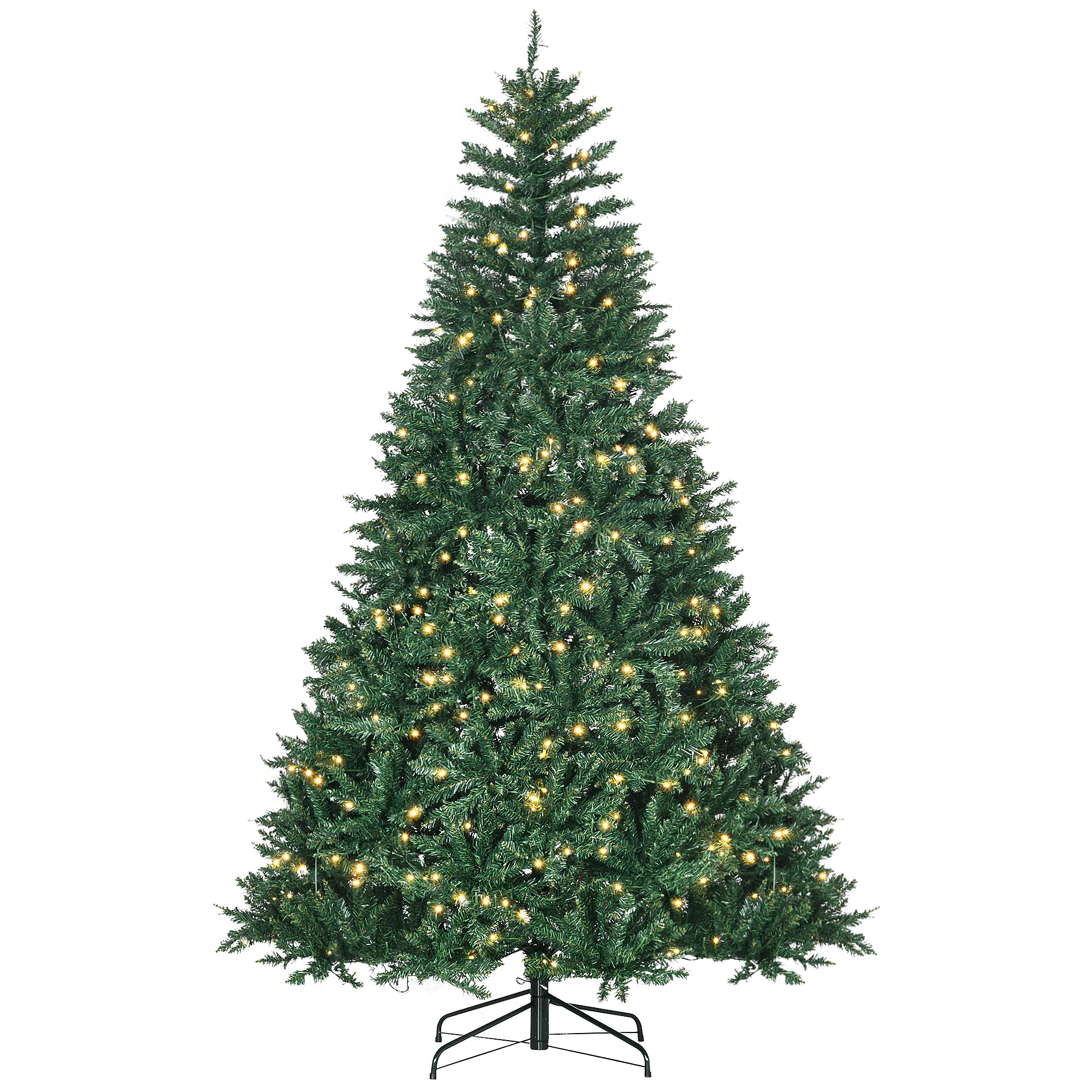 Künstlicher Weihnachtsbaum mit 700 LEDs, 210 cm, Grün