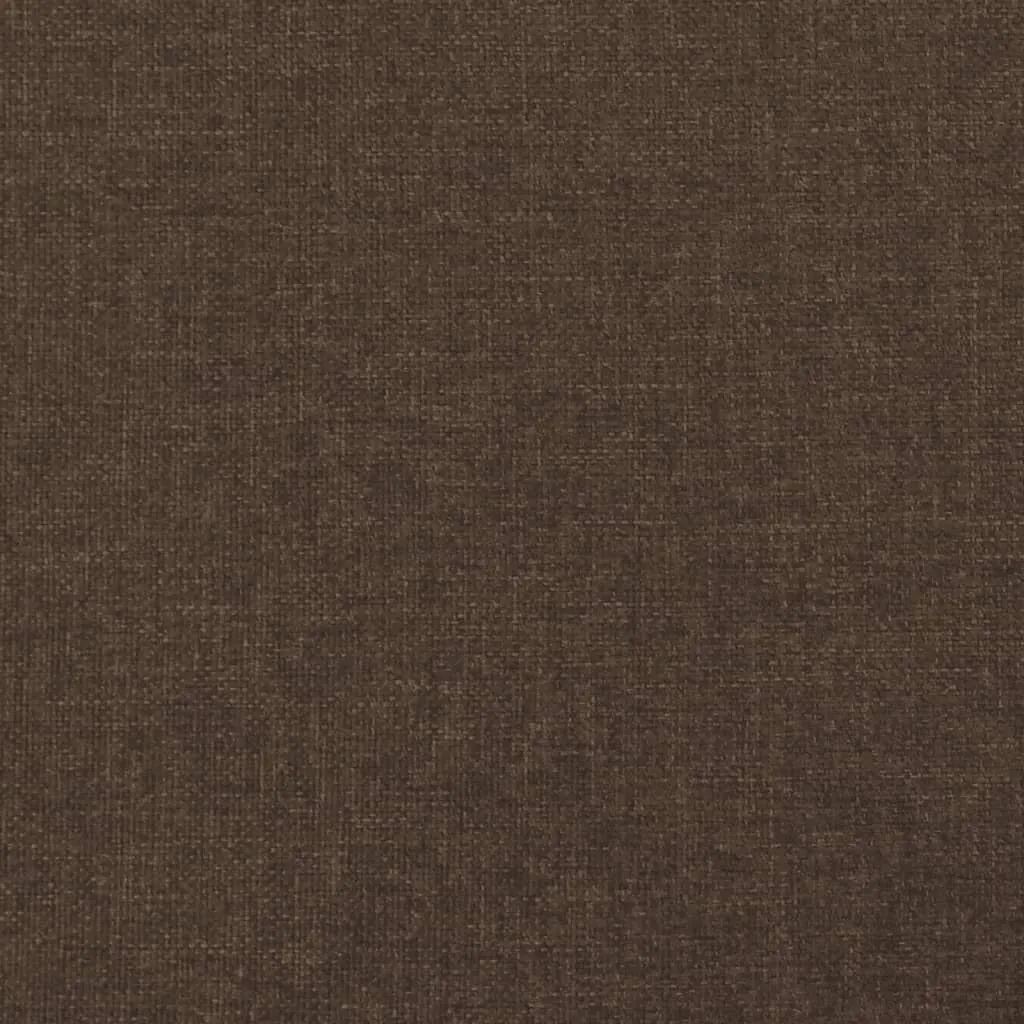 Bettgestell ohne Matratze Dunkelbraun 120x190 cm Stoff