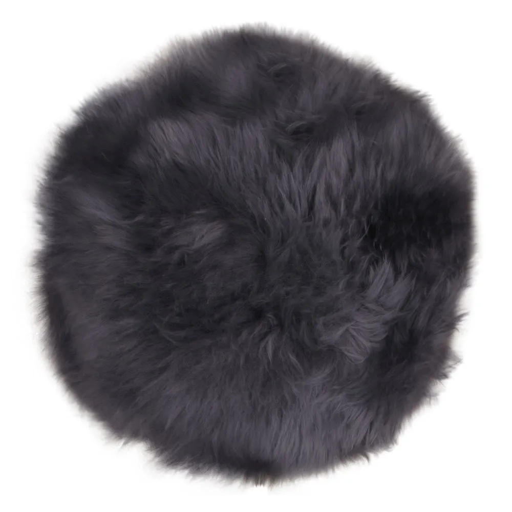 tinkaro Lammfell-Sitzauflage ø35 cm Grau