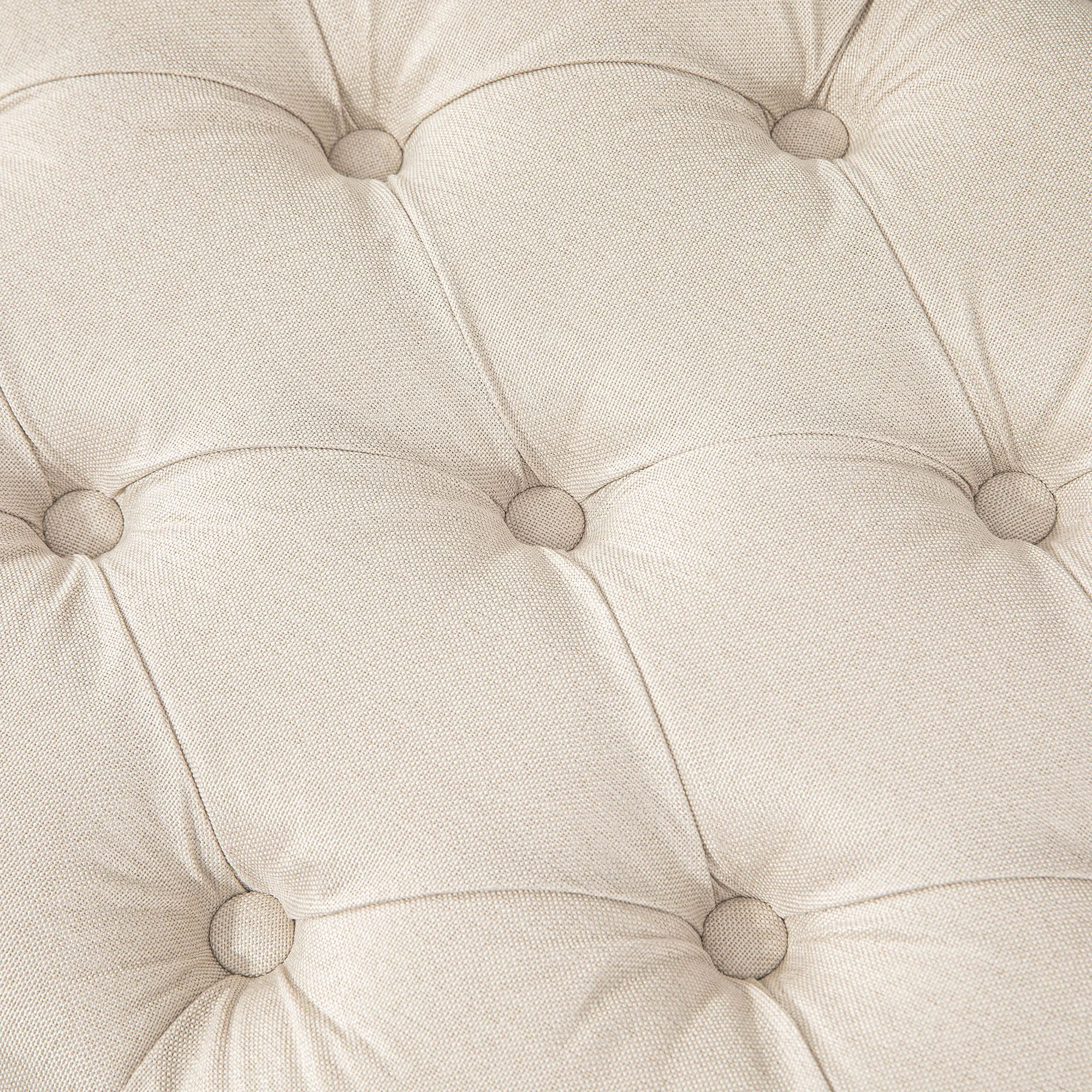 Elegante Bettbank 120x41x48 cm in Cremeweiß