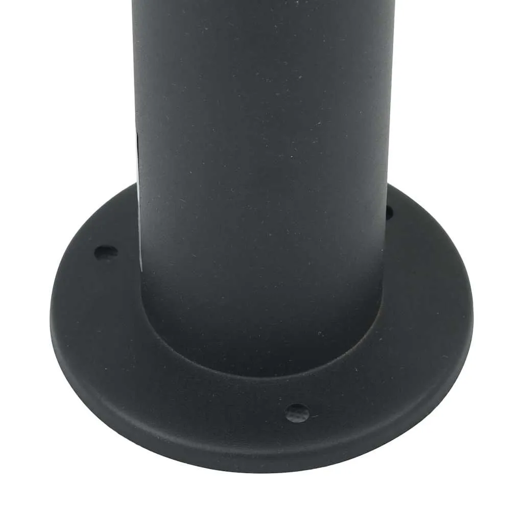 Pollerleuchte Schwarz 25 x 80 cm aus Edelstahl mit IP44-Schutz