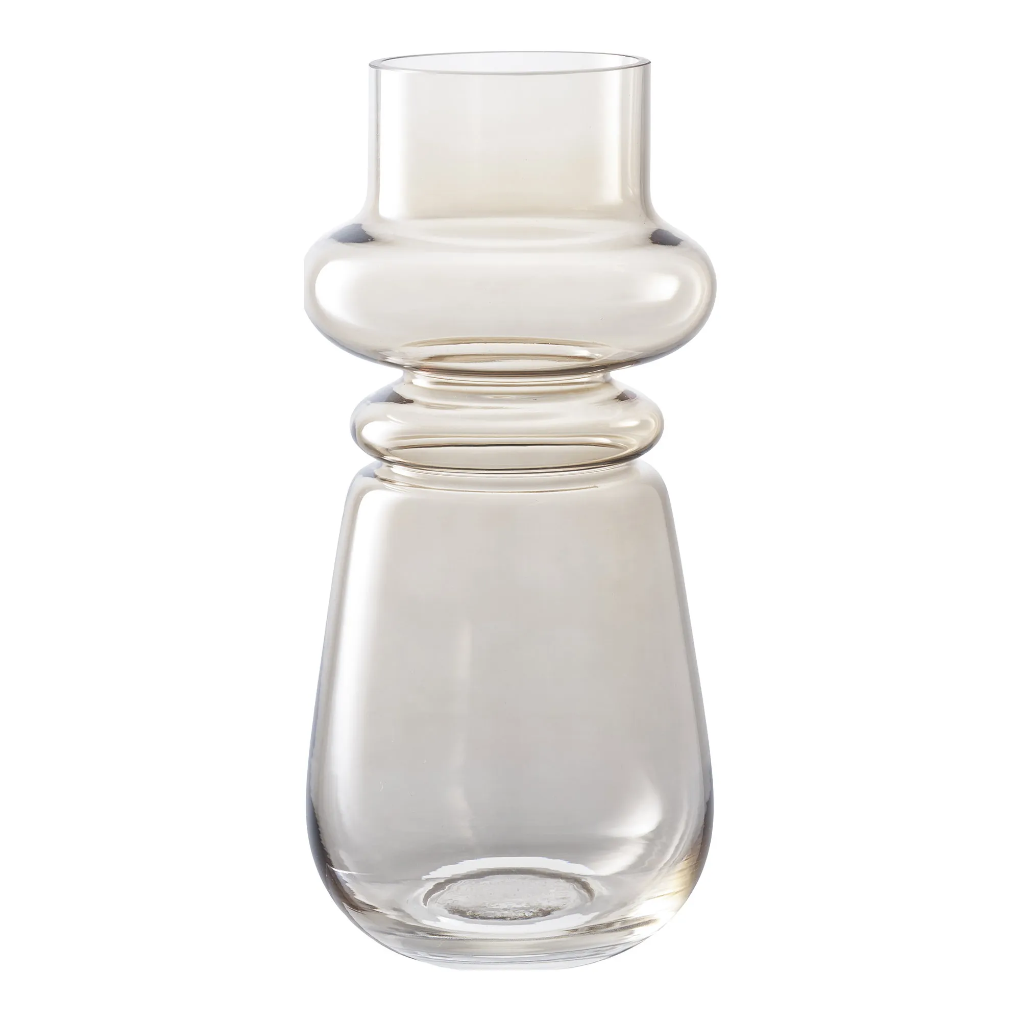 tinkaro Vase Glas Hellbraun