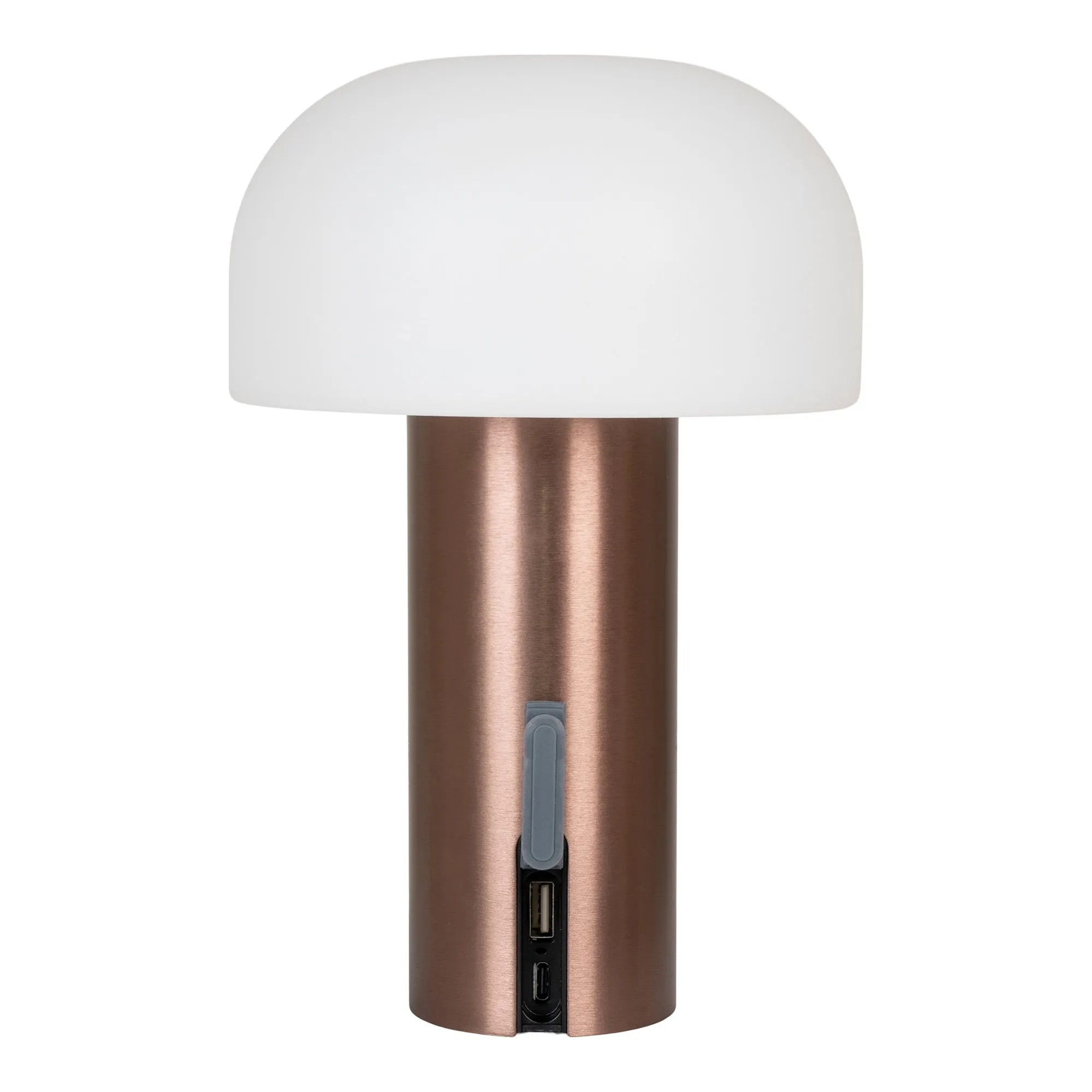 tinkaro Soham LED Lampe wiederaufladbar 15 x 15 x 22 cm Weiß/Kupfer
