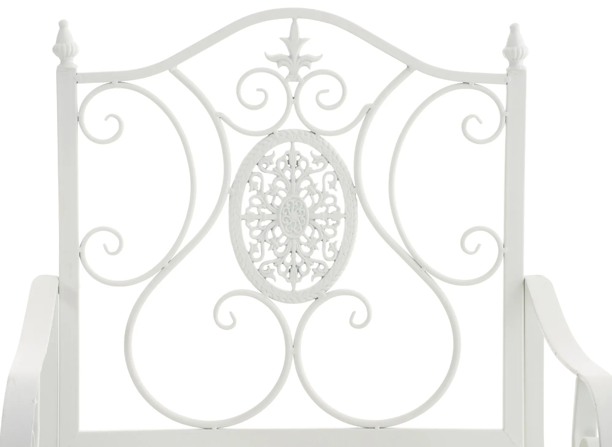 Gartenstühle Punjab 2er Set 94x62x53 cm weiß