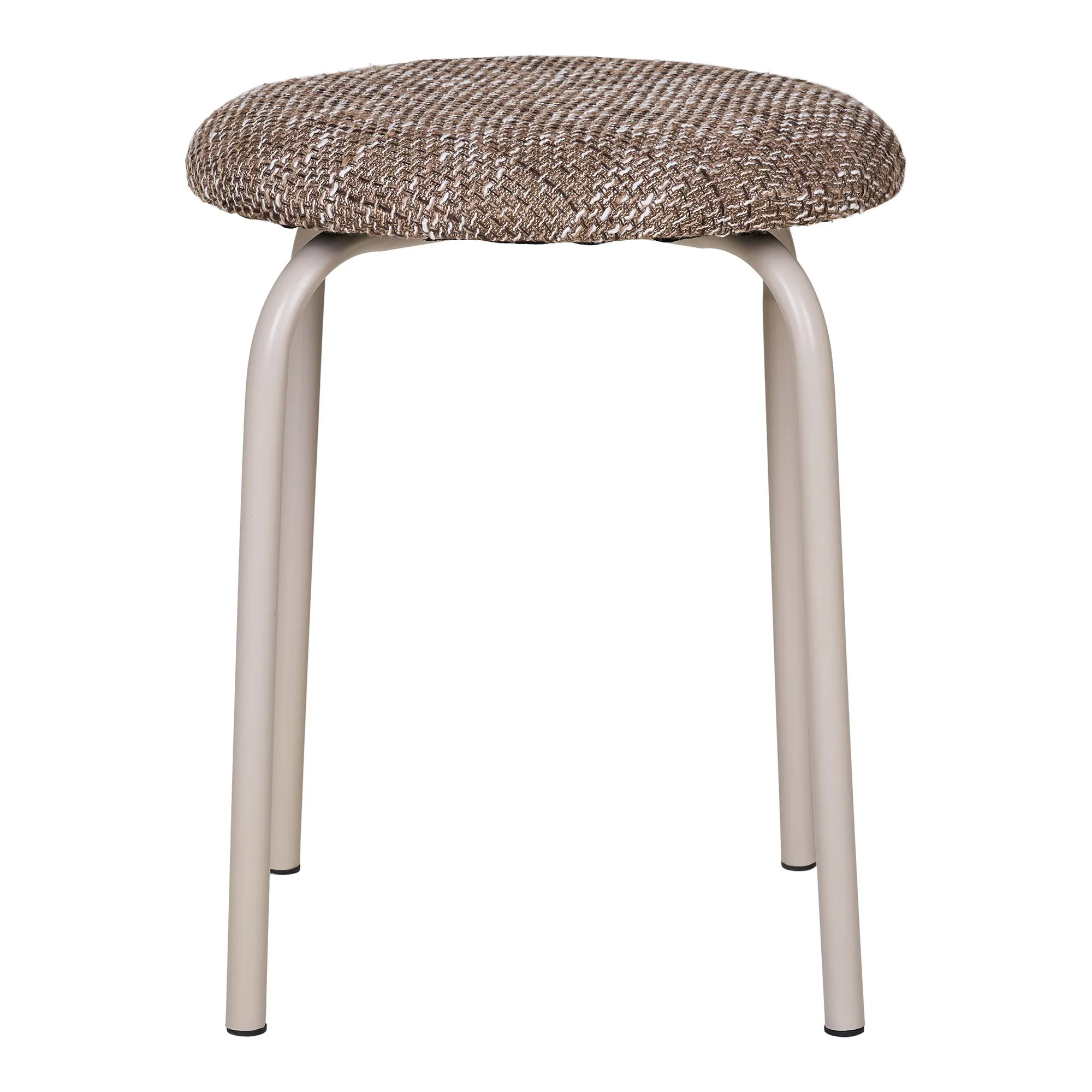 tinkaro Hocker Asmara Metall, Polyester, Sperrholz, Schaumstoff Braun Mix