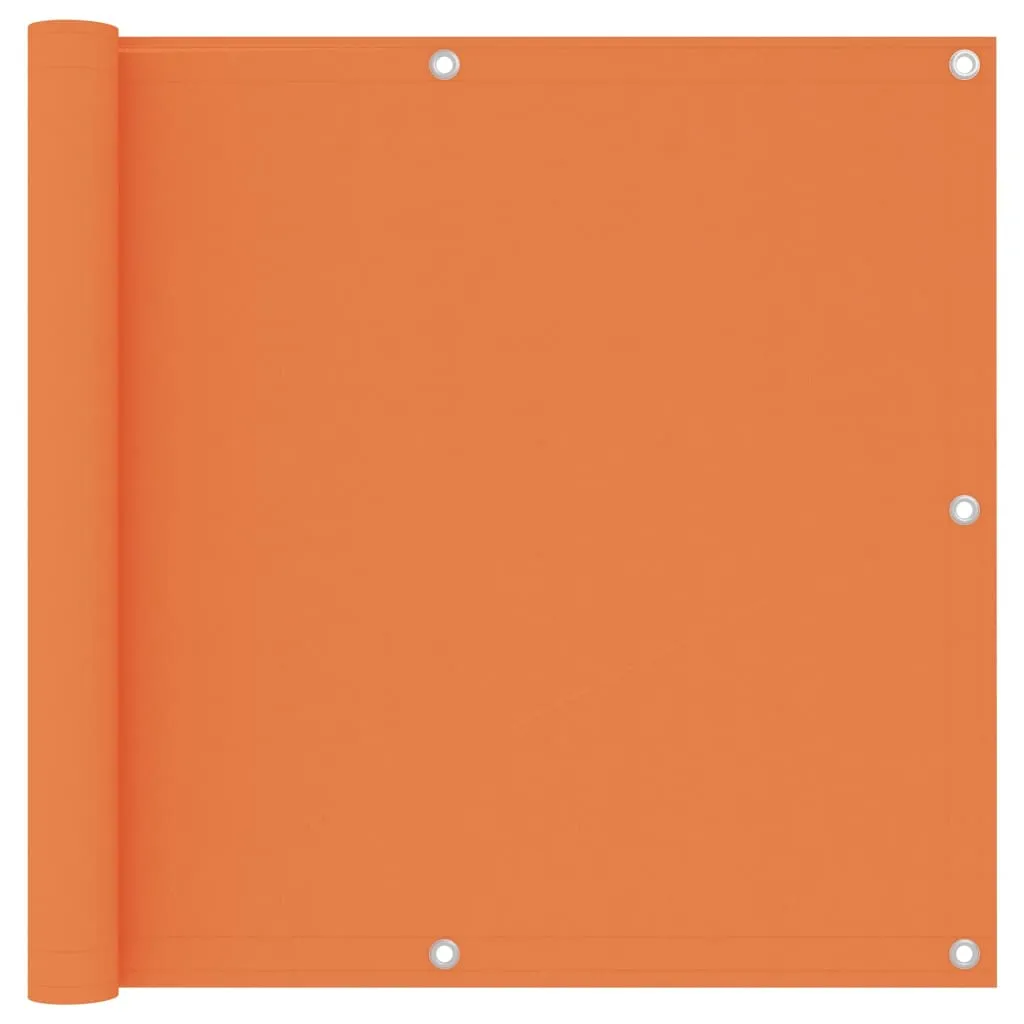 Balkon-Sichtschutz 90 x 500 cm aus PU-beschichtetem Oxford-Gewebe in Orange