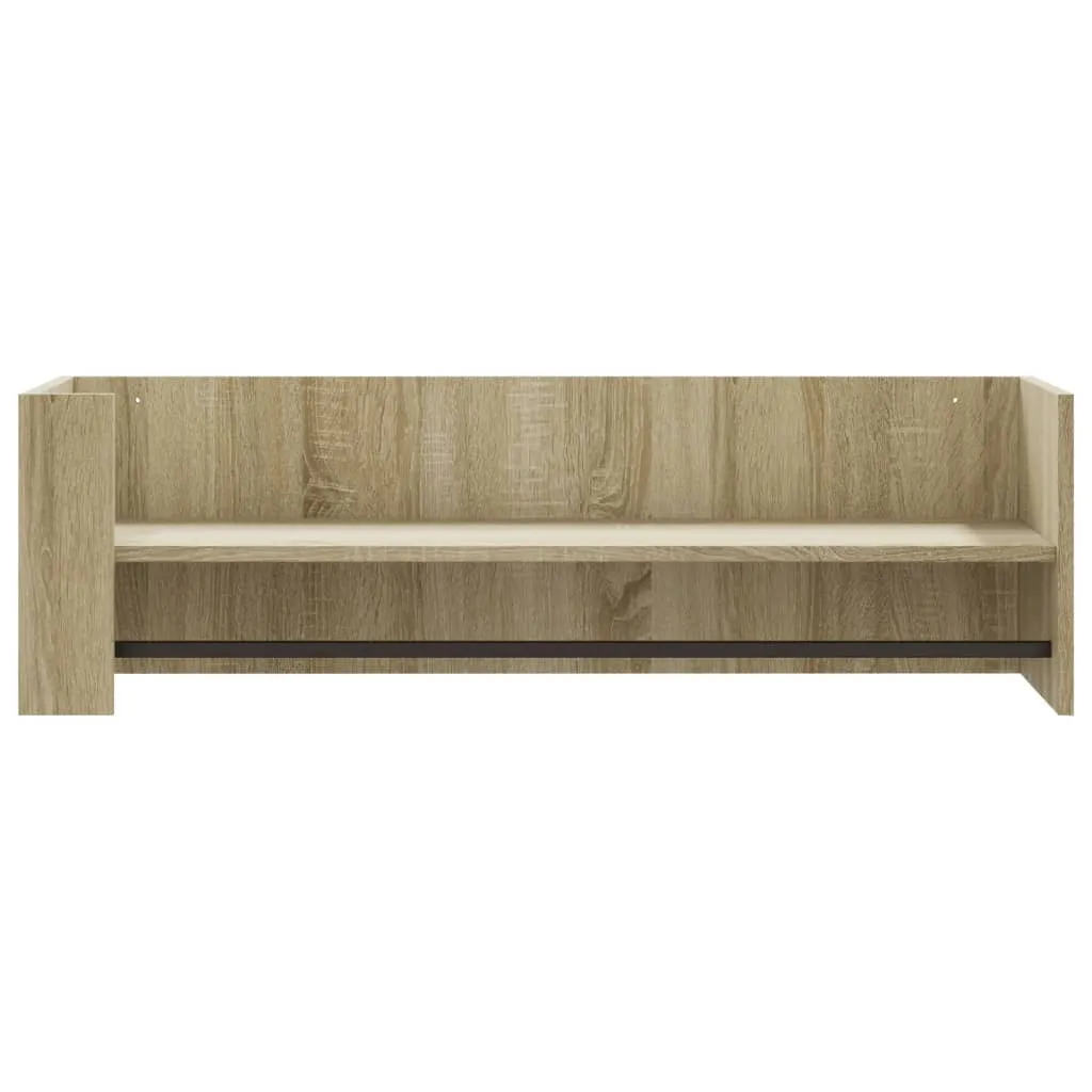 Stylisches Wandregal 100 x 35 x 30,5 cm in Sonoma-Eiche