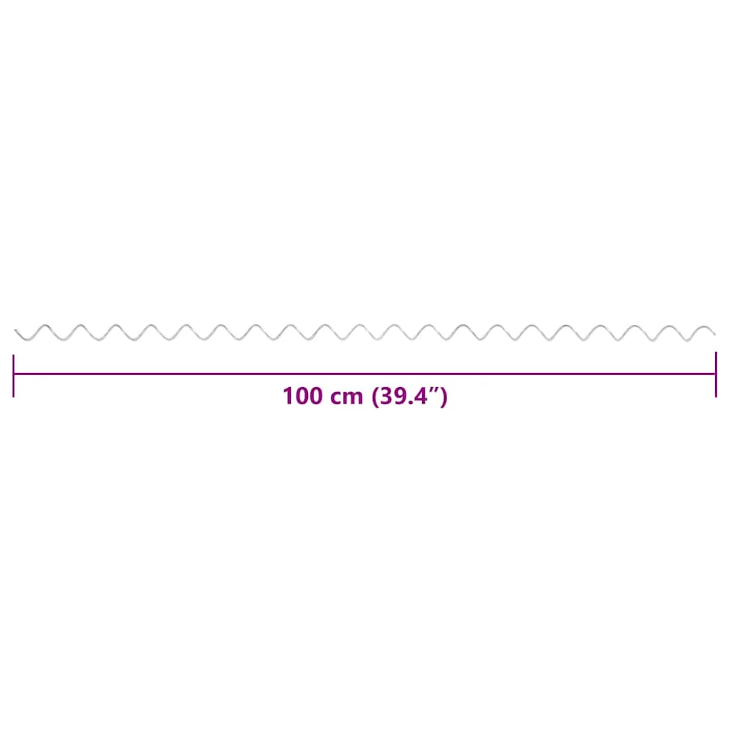 Gabionen-Spiralen 100 cm Länge, 3,5 mm Durchmesser, Silber