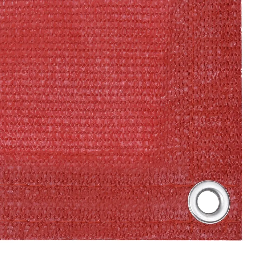 HDPE Balkonsichtschutz 75 x 500 cm in Rot