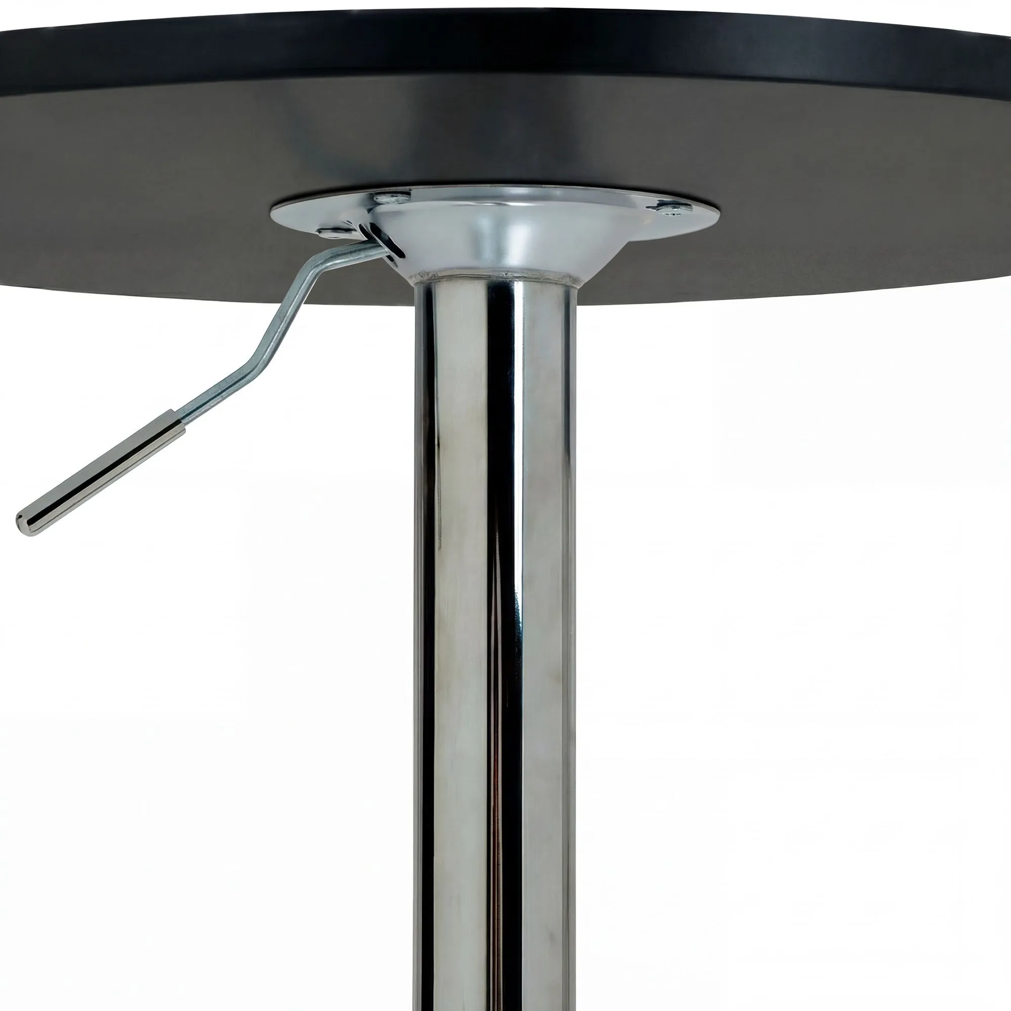 Stehtisch Lamoni 60x60x85 cm schwarz Massivholz