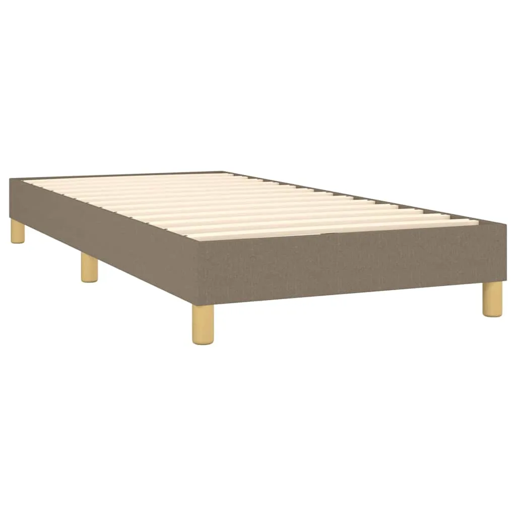 Boxspringbett Taschenfederkernmatratze 90x200 cm Taupe