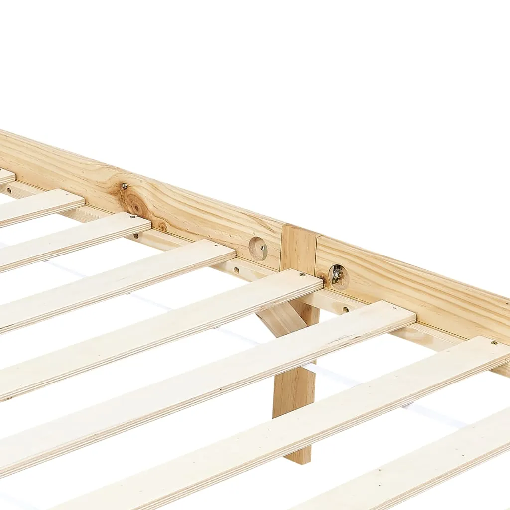 Himmelbettrahmen aus Massivholz 204 x 104 x 200 cm