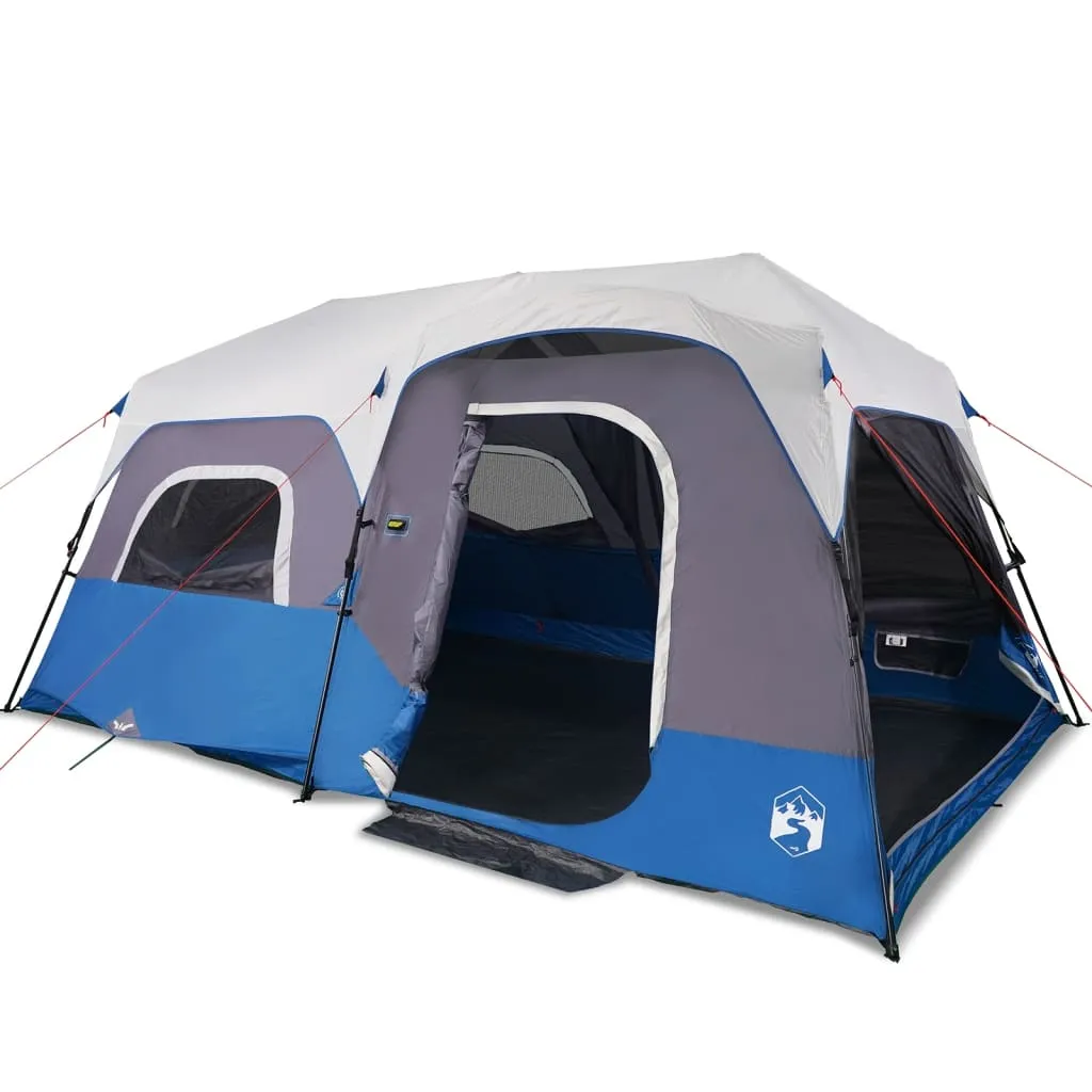 Modernes Familienzelt 441x288x217 cm in Blau mit LED-Beleuchtung