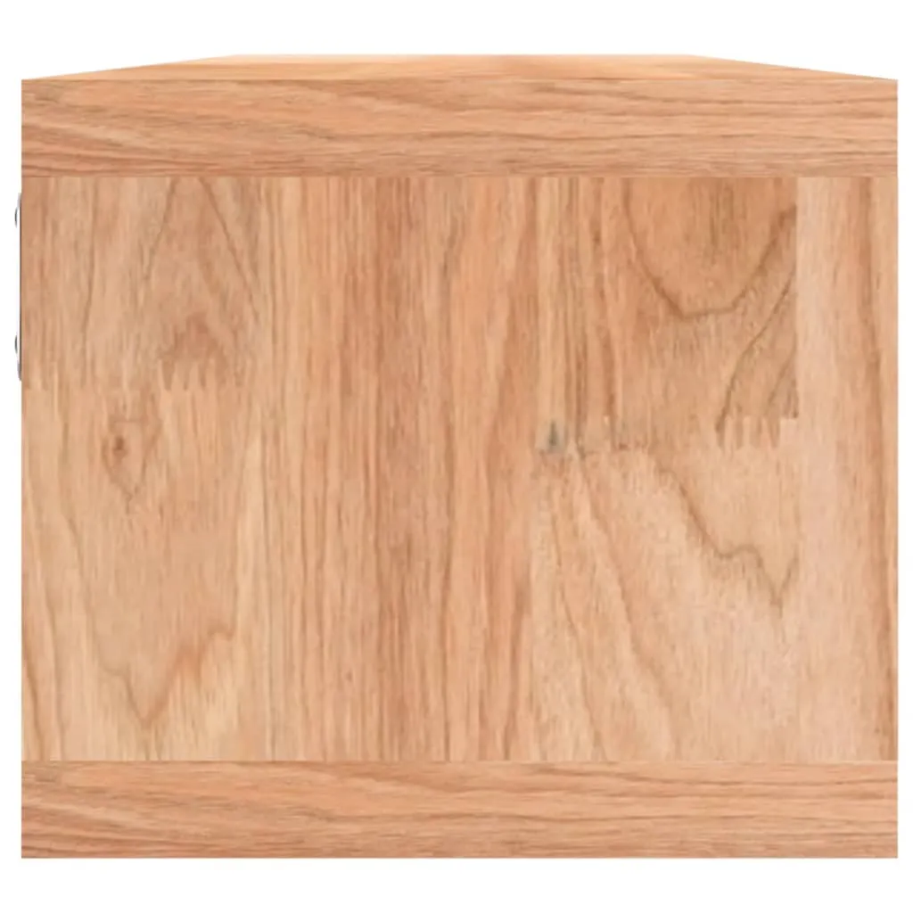 Wandregal aus Massivholz, Walnuss Finish 62 x 18 x 16 cm