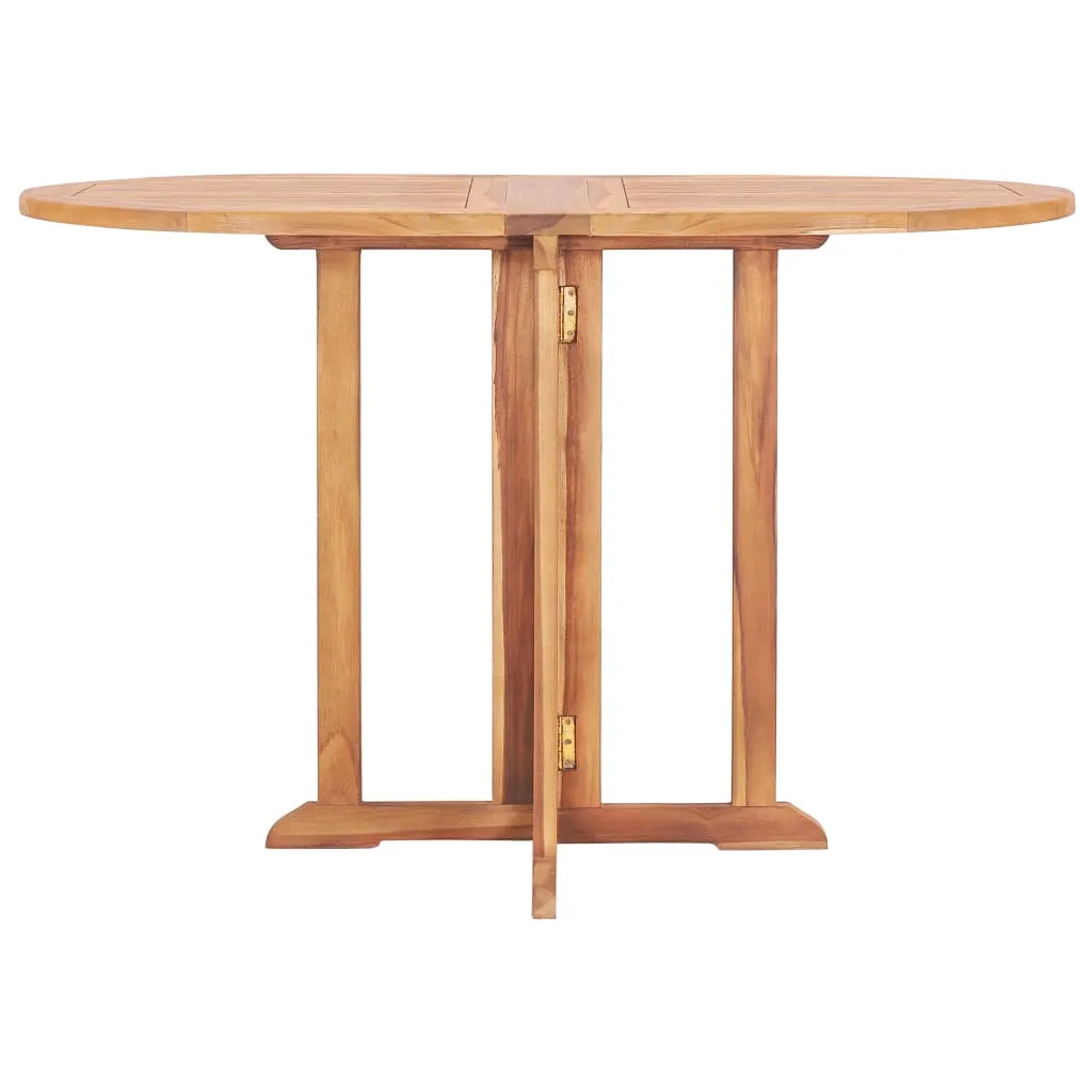 Klappbares Essmöbel-Set aus Naturholz 120x70x75 cm, Naturfarbe