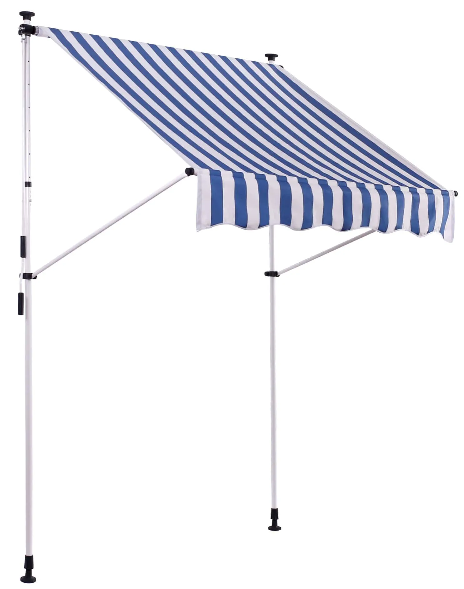 Klemmmarkise Westerly 350 x 120 cm weiß/blau