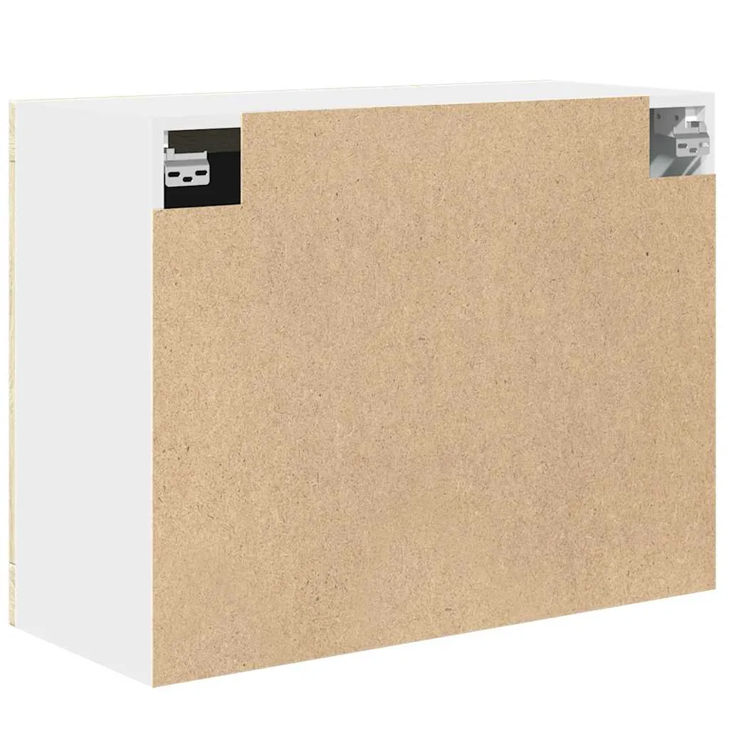 Hängeschrank Lyon mit Glastüren 80x31x60 cm Sonoma-Eiche