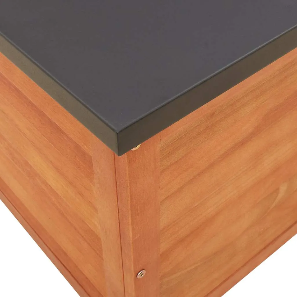 Gartenbox aus Massivholz, 90 x 48 x 55 cm, rötlich-braun