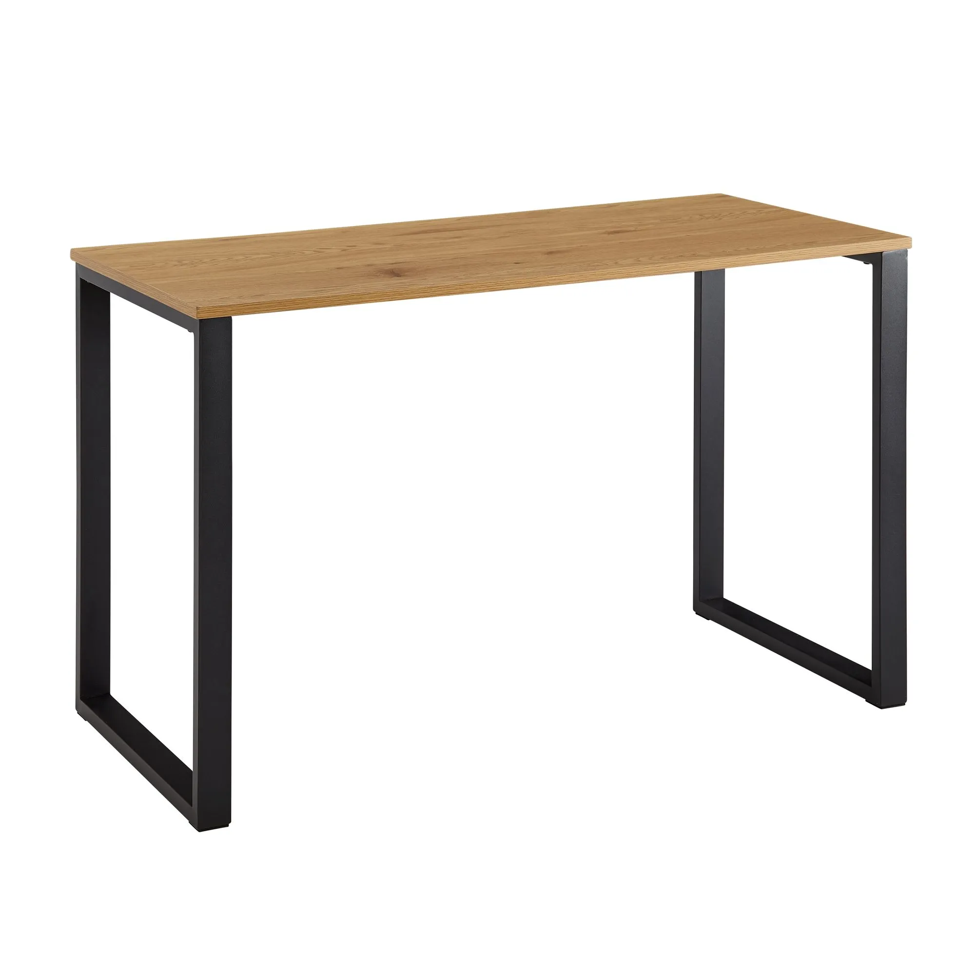 Wohnling Schreibtisch Eiche-Dekor / Schwarz 120x60x76 cm Design Computertisch