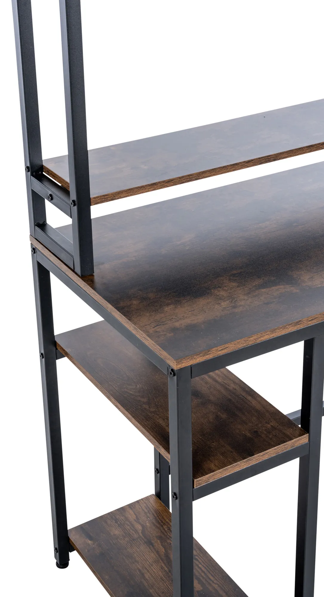 Schreibtisch Billings 120x50x150 cm schwarz/braun