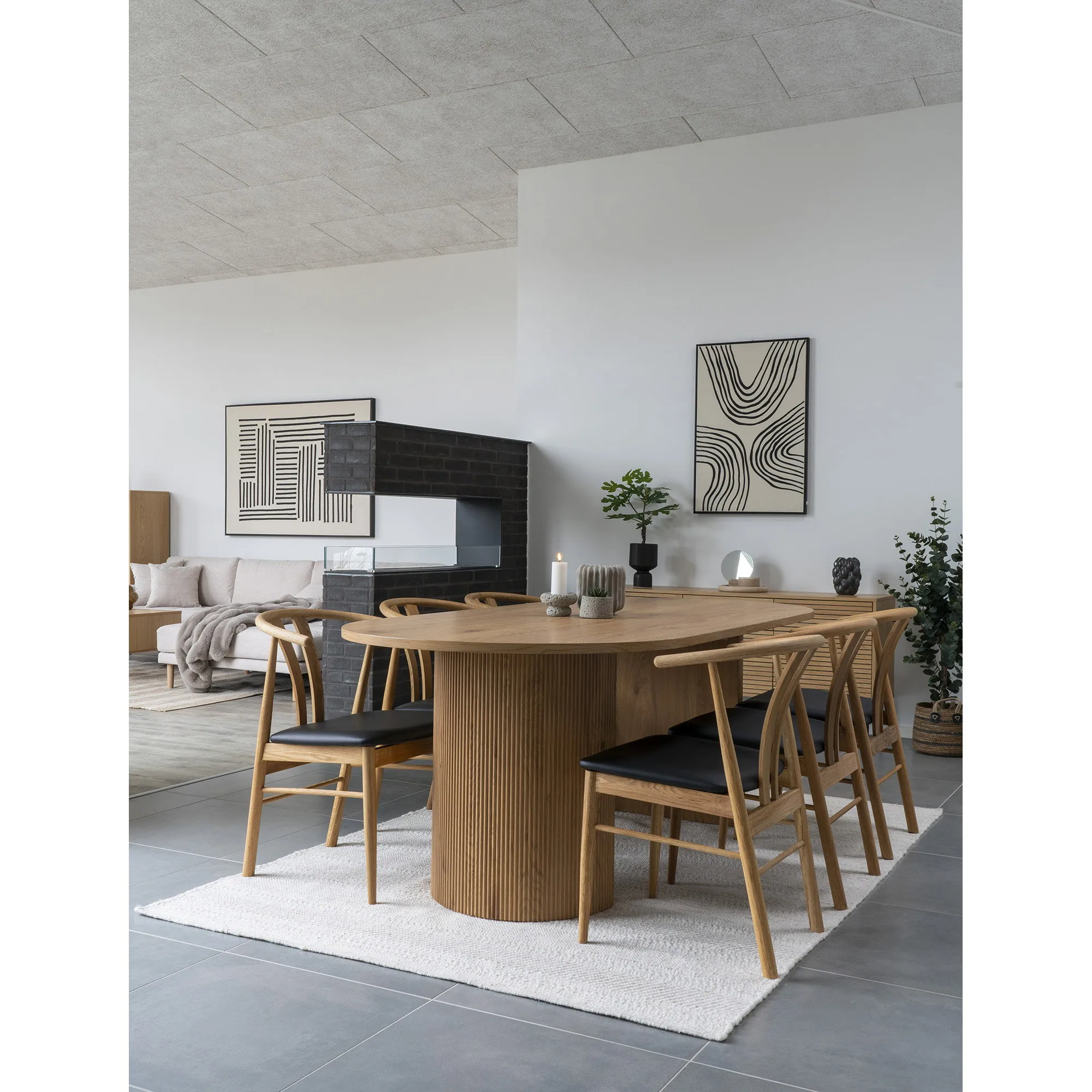 tinkaro Tablett Travertin ø25,5 cm Beige