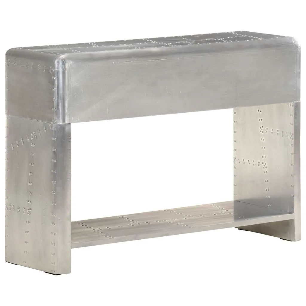 Aviator Sideboard Metall silbern 110 x 35 x 75 cm