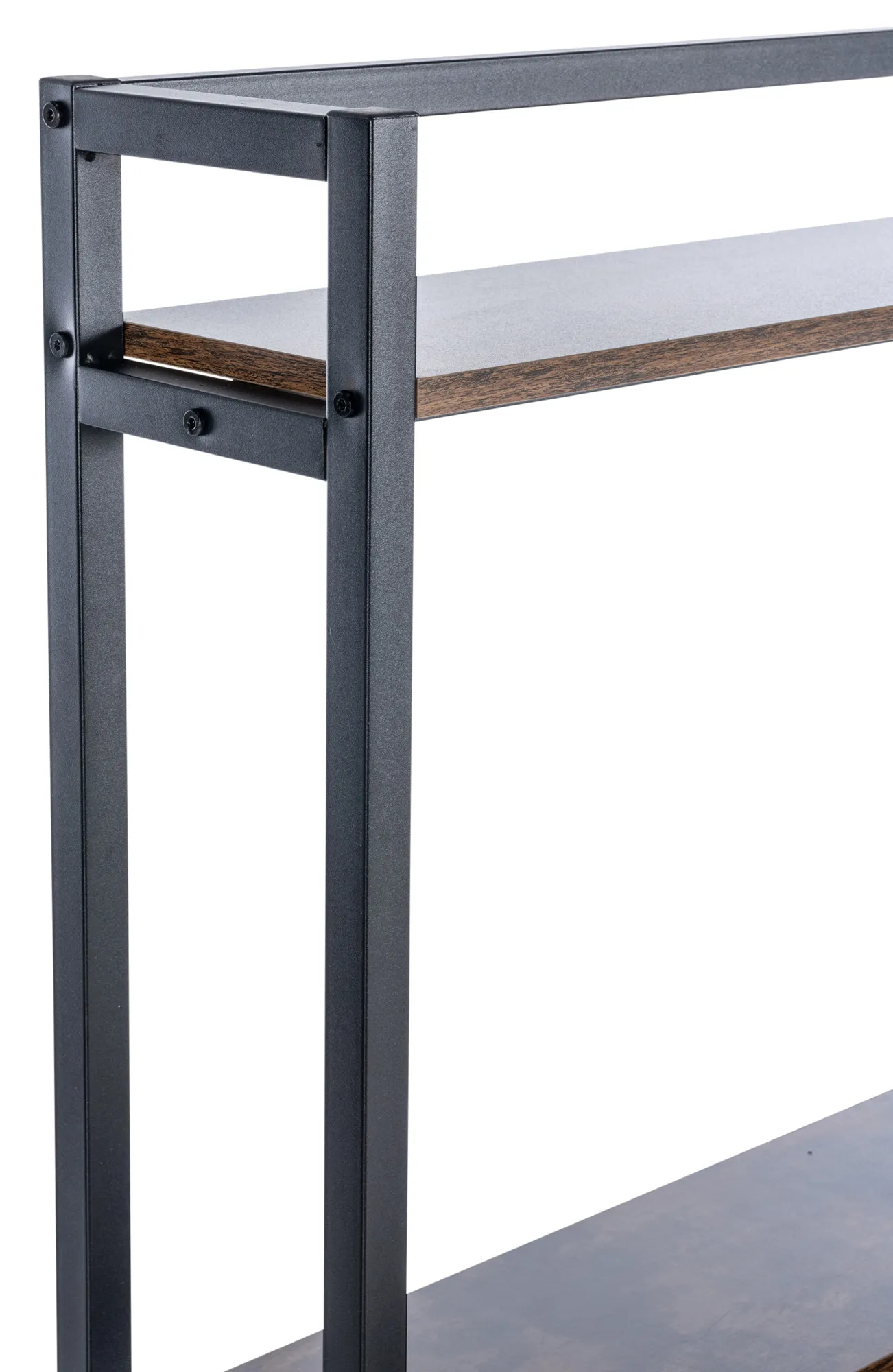 Schreibtisch Billings 120x50x150 cm schwarz/braun