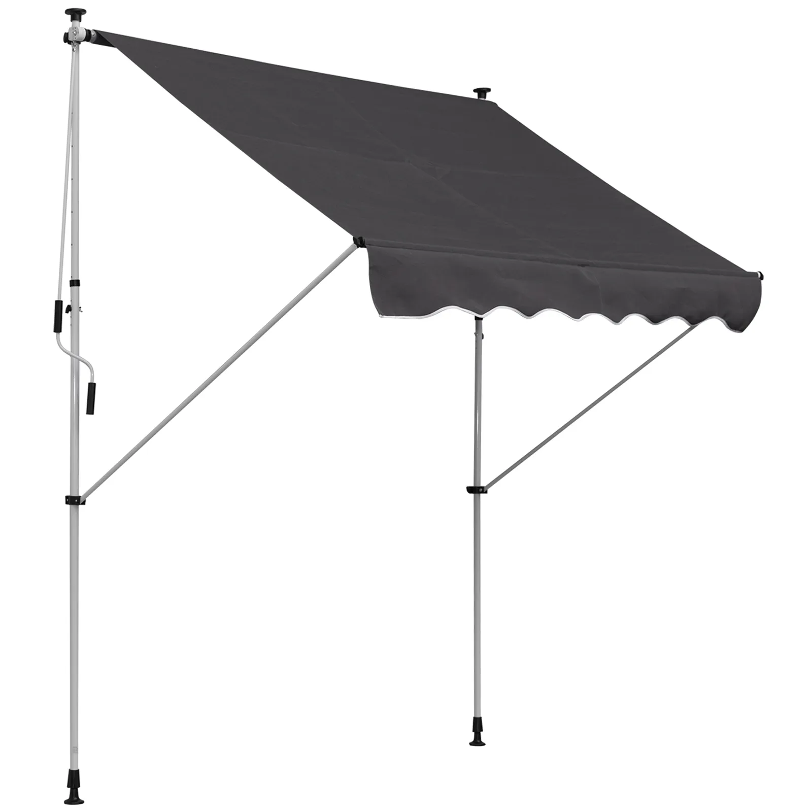 Gelenkarmmarkise 200x150x170-280 cm Grau