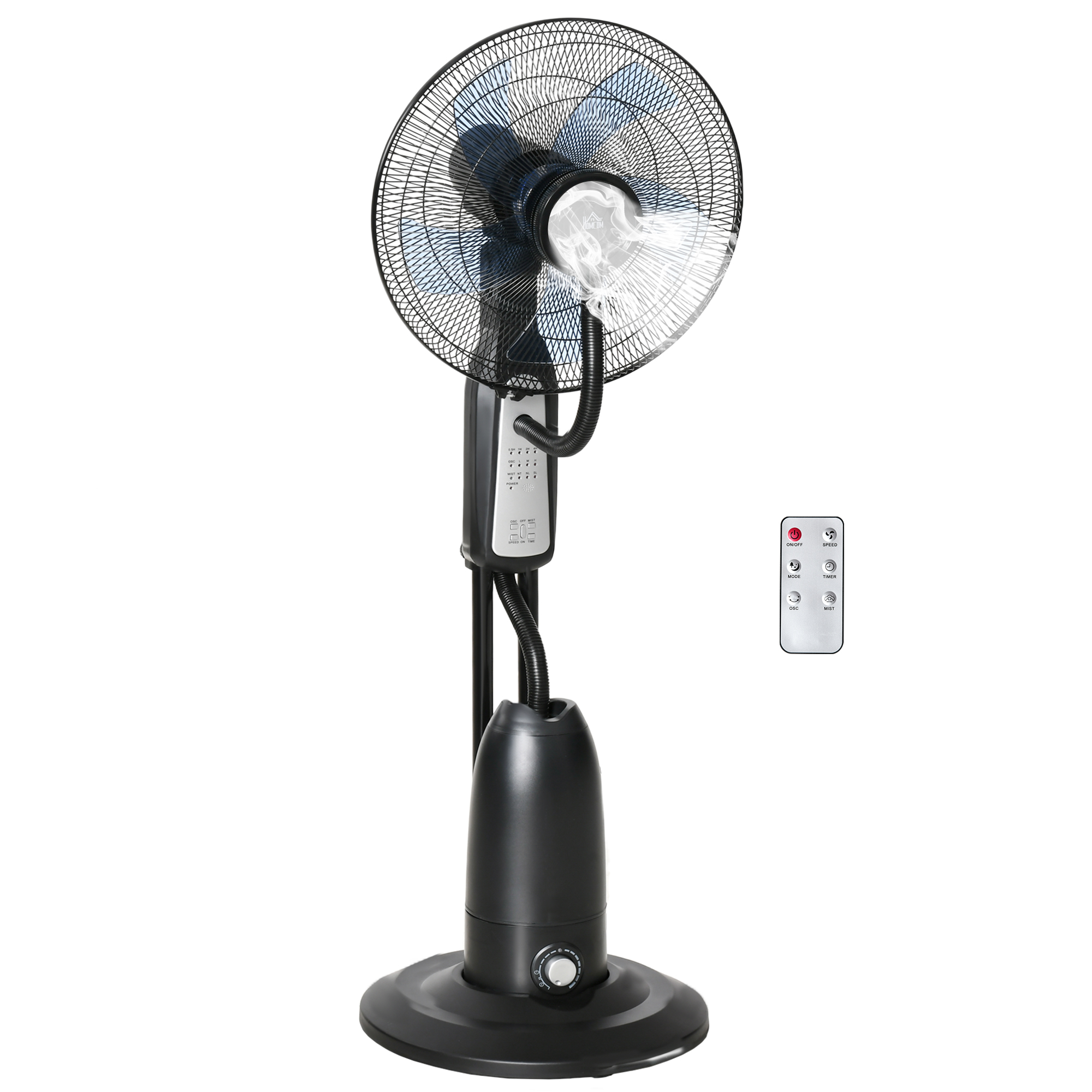 Wassergekühlter Standventilator Ø44,5 cm H120 cm Schwarz