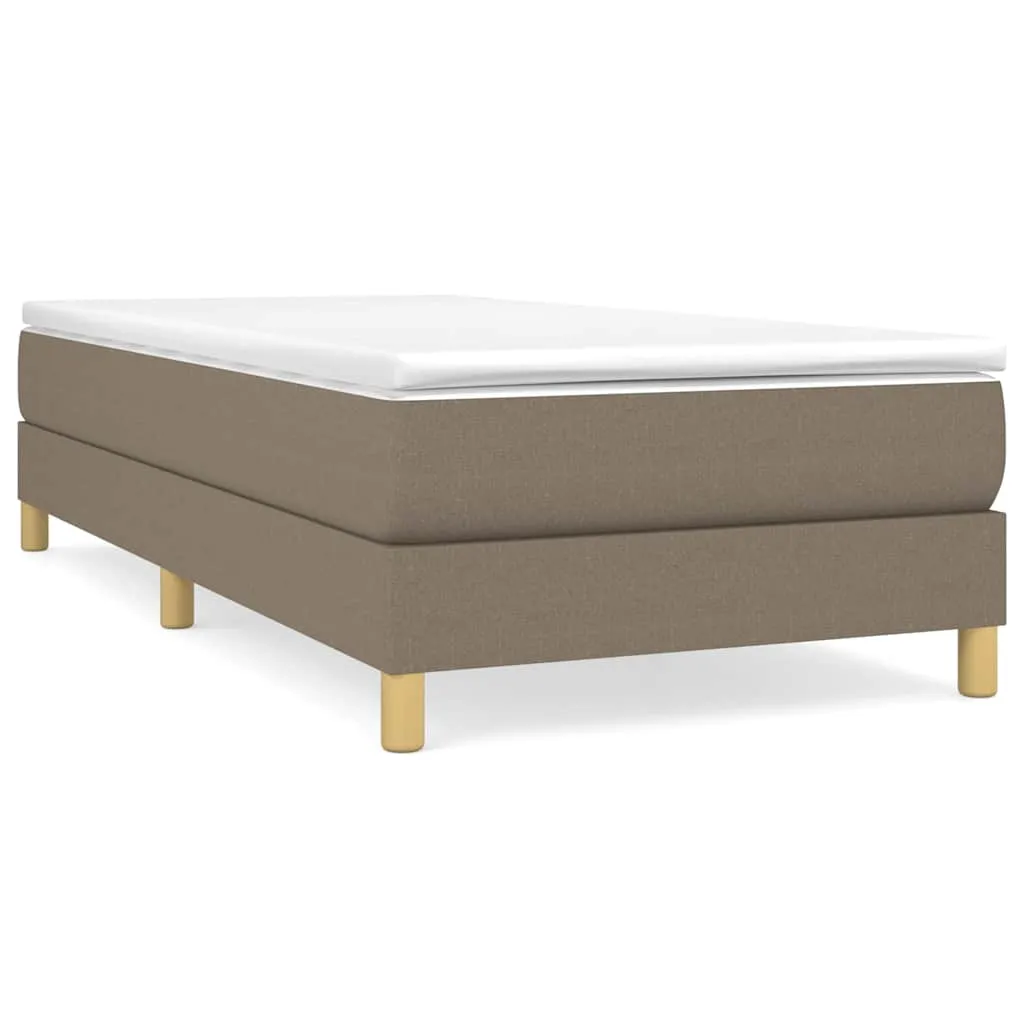 Boxspringbett Taschenfederkernmatratze 90x200 cm Taupe