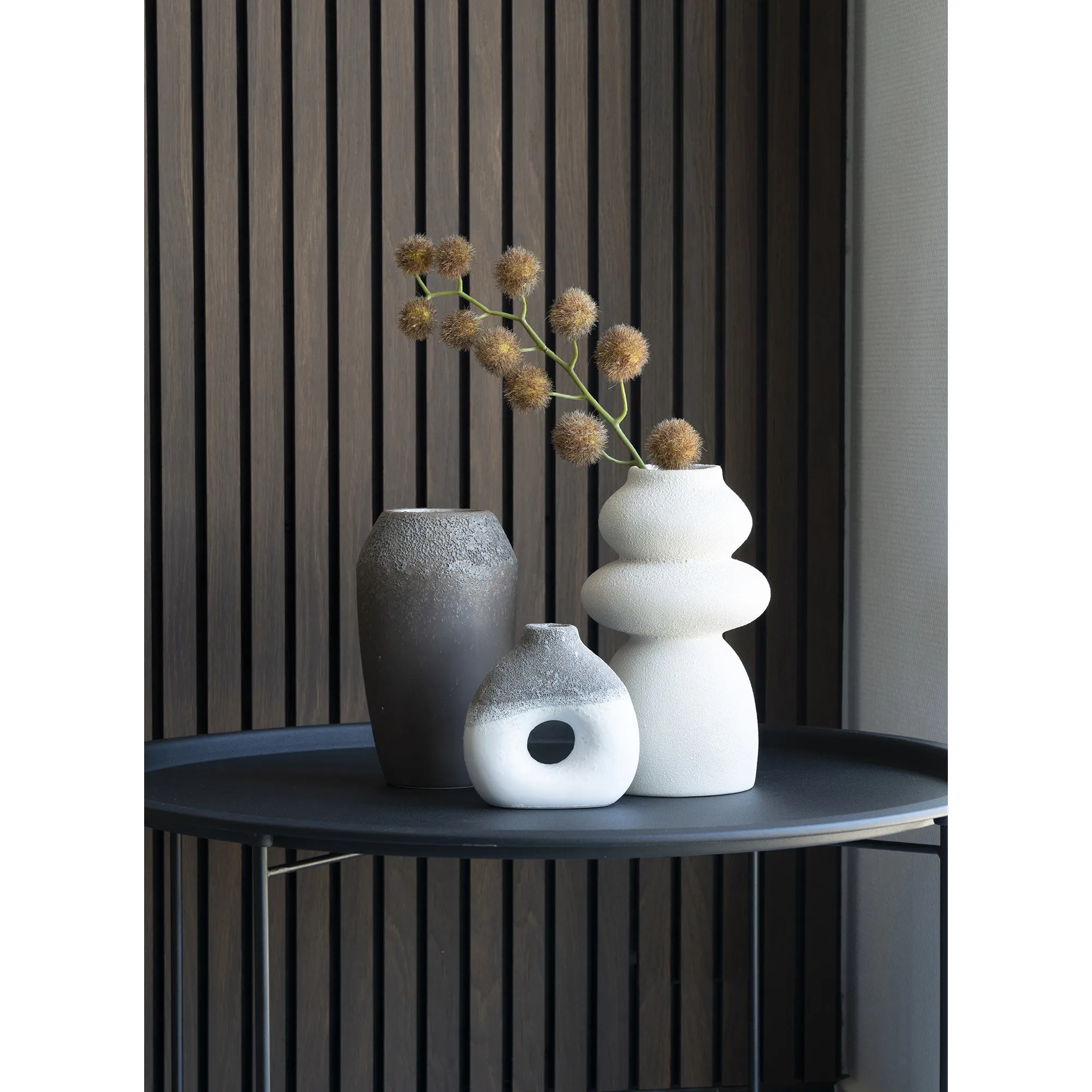tinkaro Vase aus Keramik ø14,5x26,5 cm Beige