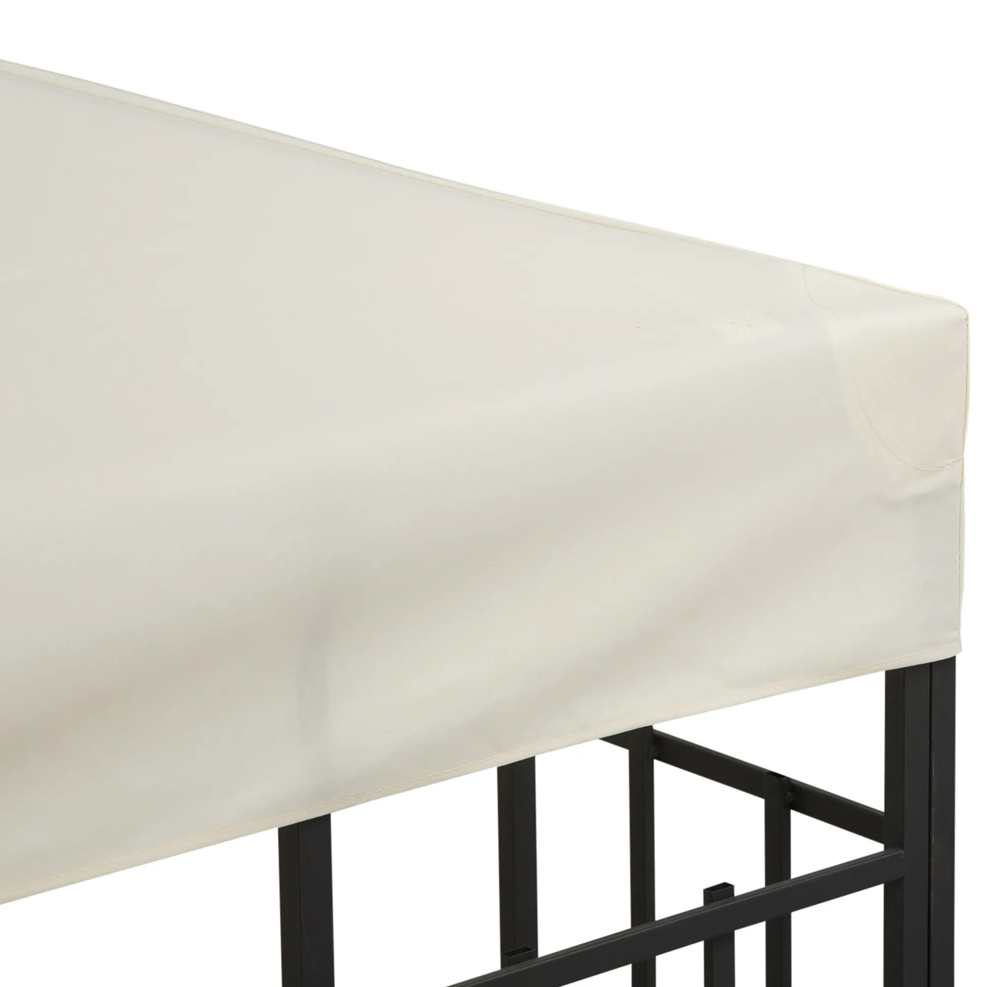 Pavillon Ersatzdach 3x3 m Cremeweiß aus Polyester