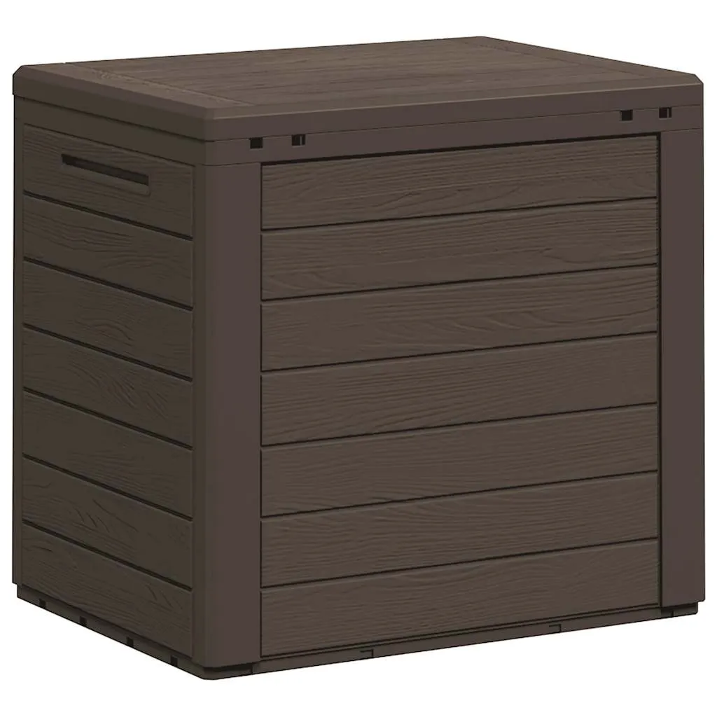 Gartentruhe Braun 58,5x46x55 cm Polypropylen