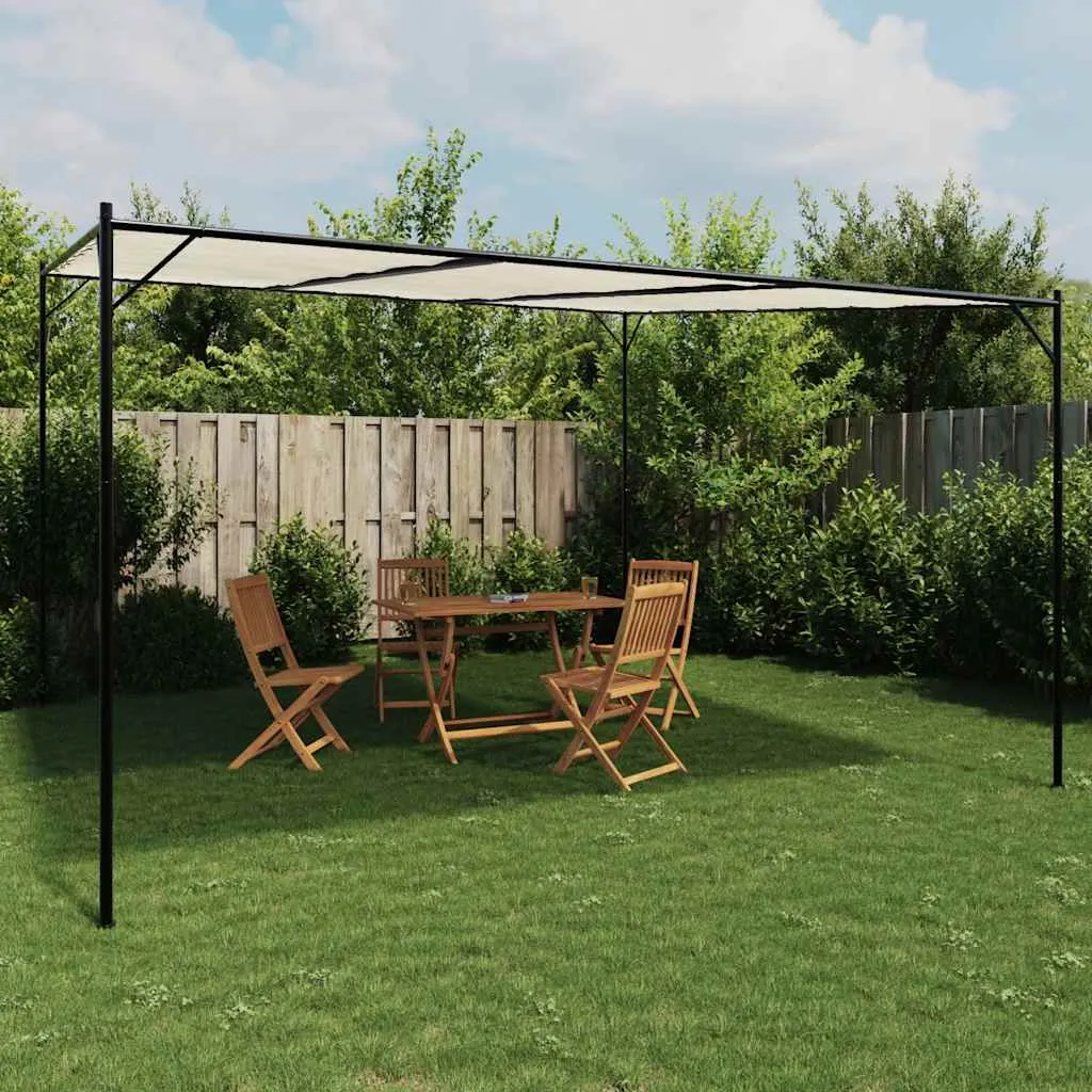 Eleganter Pavillon 4x4m in Weiß für Garten und Events