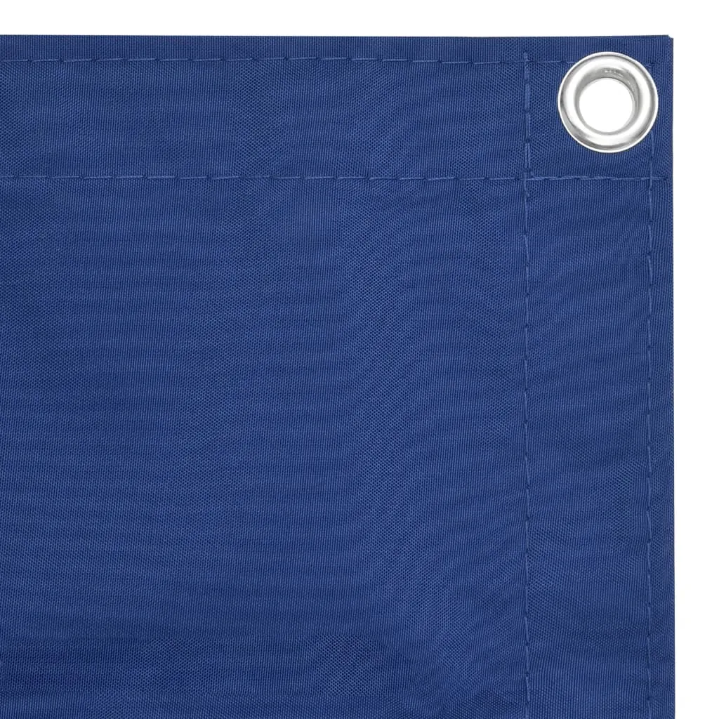 Balkon-Sichtschutz wasserdicht 90 x 300 cm Blau aus PU-beschichtetem Oxford-Gewebe