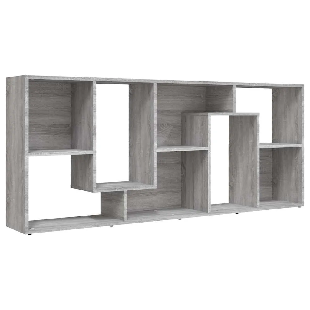 Bücherregal 67x24x161 cm in Grau Sonoma aus Holzwerkstoff