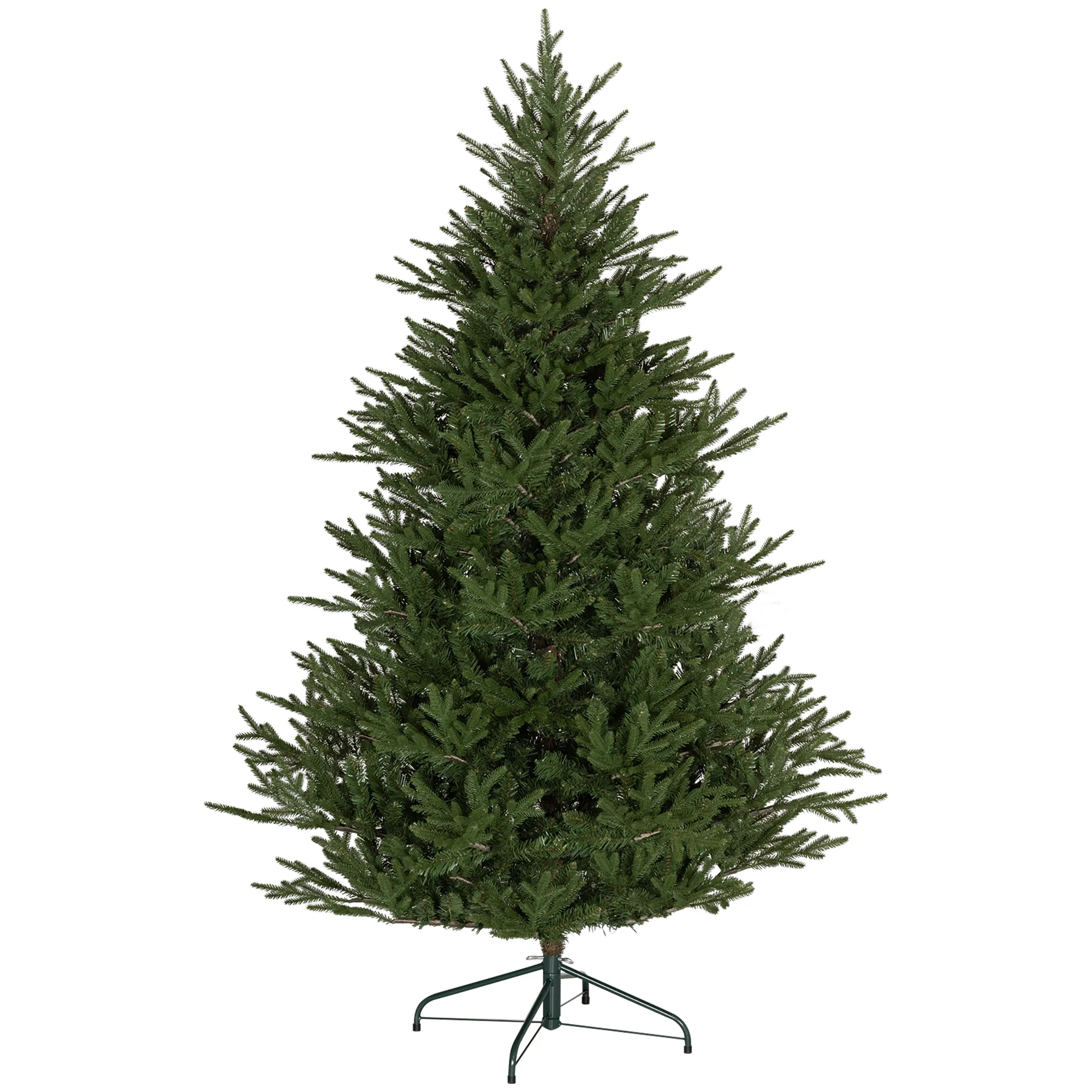 Weihnachtsbaum 183 cm, realistisches Aussehen, Schnellaufbau, inkl. Ständer, feuersicherer Kunststoff