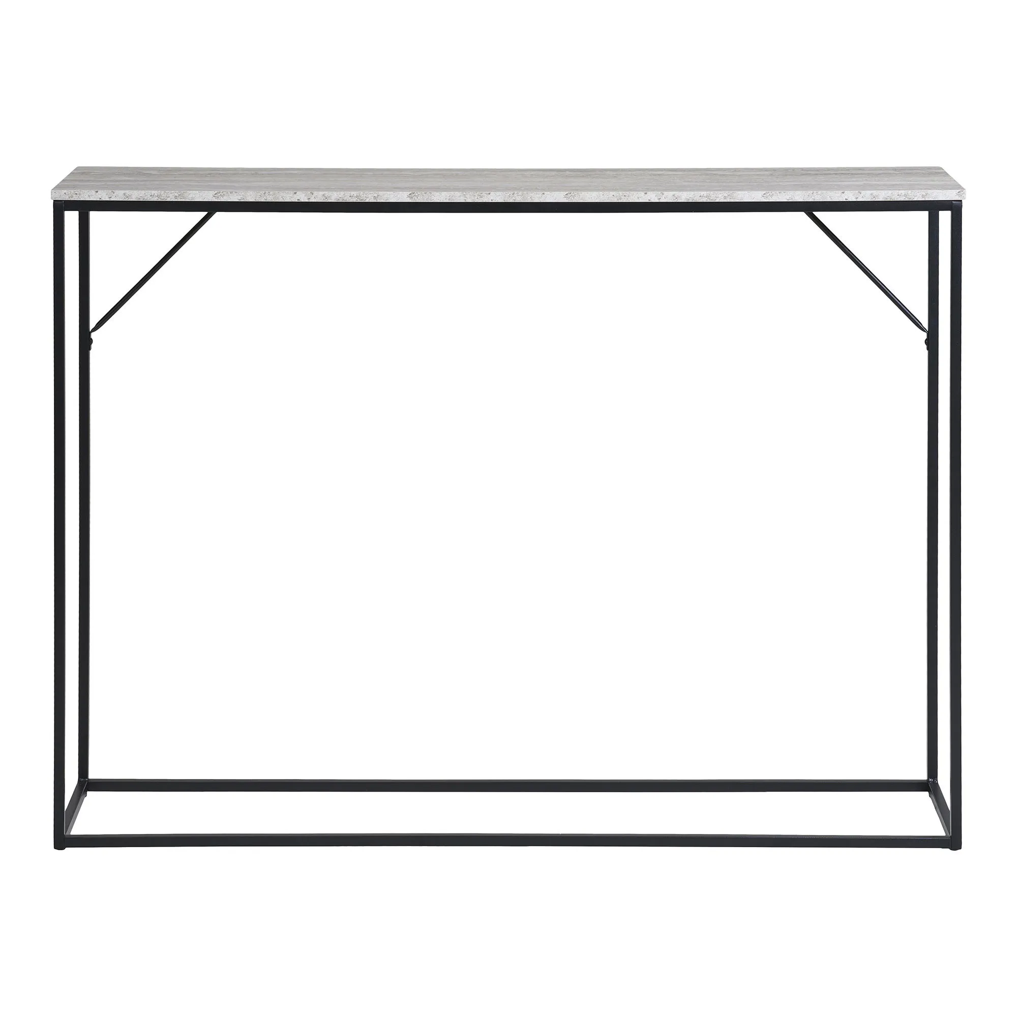 tinkaro Konsolentisch Vita Stahl, Spanplatte, Melaminfolie Schwarz / Natur