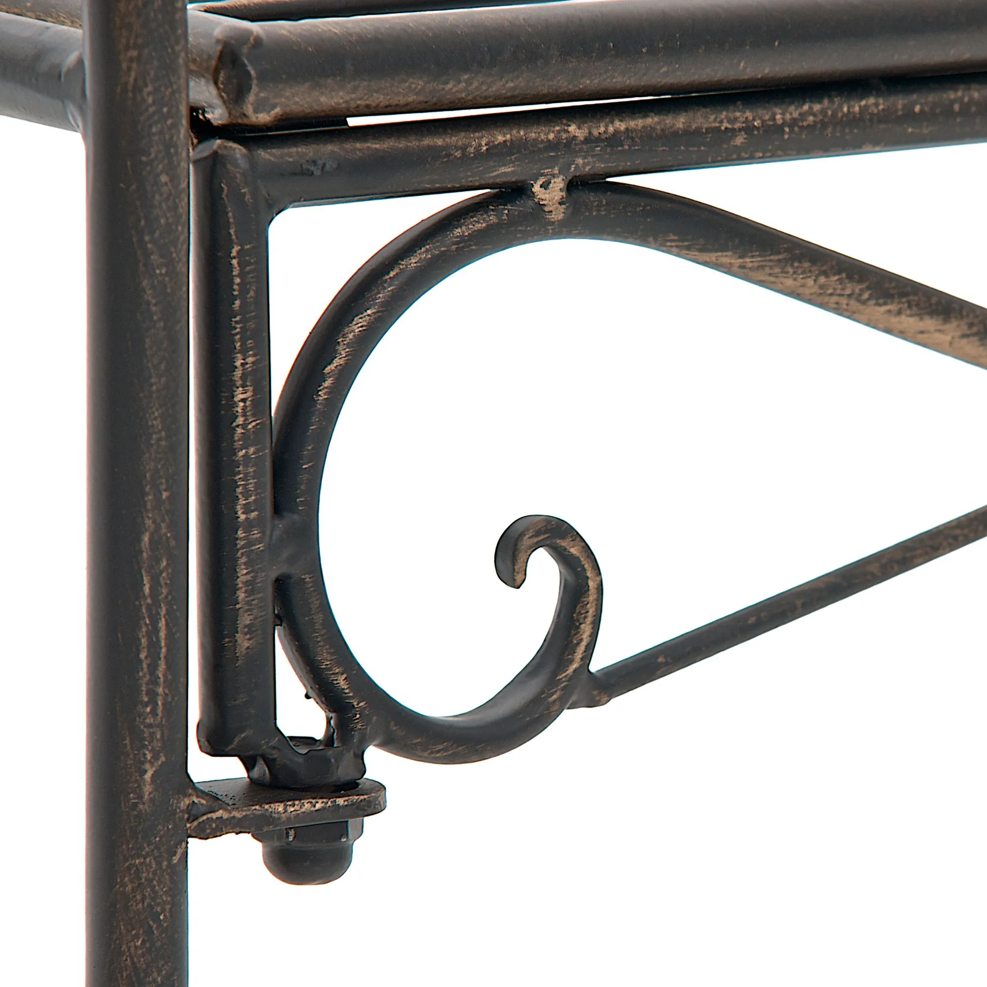 Gartenbank Minna 128x46x94 cm bronze