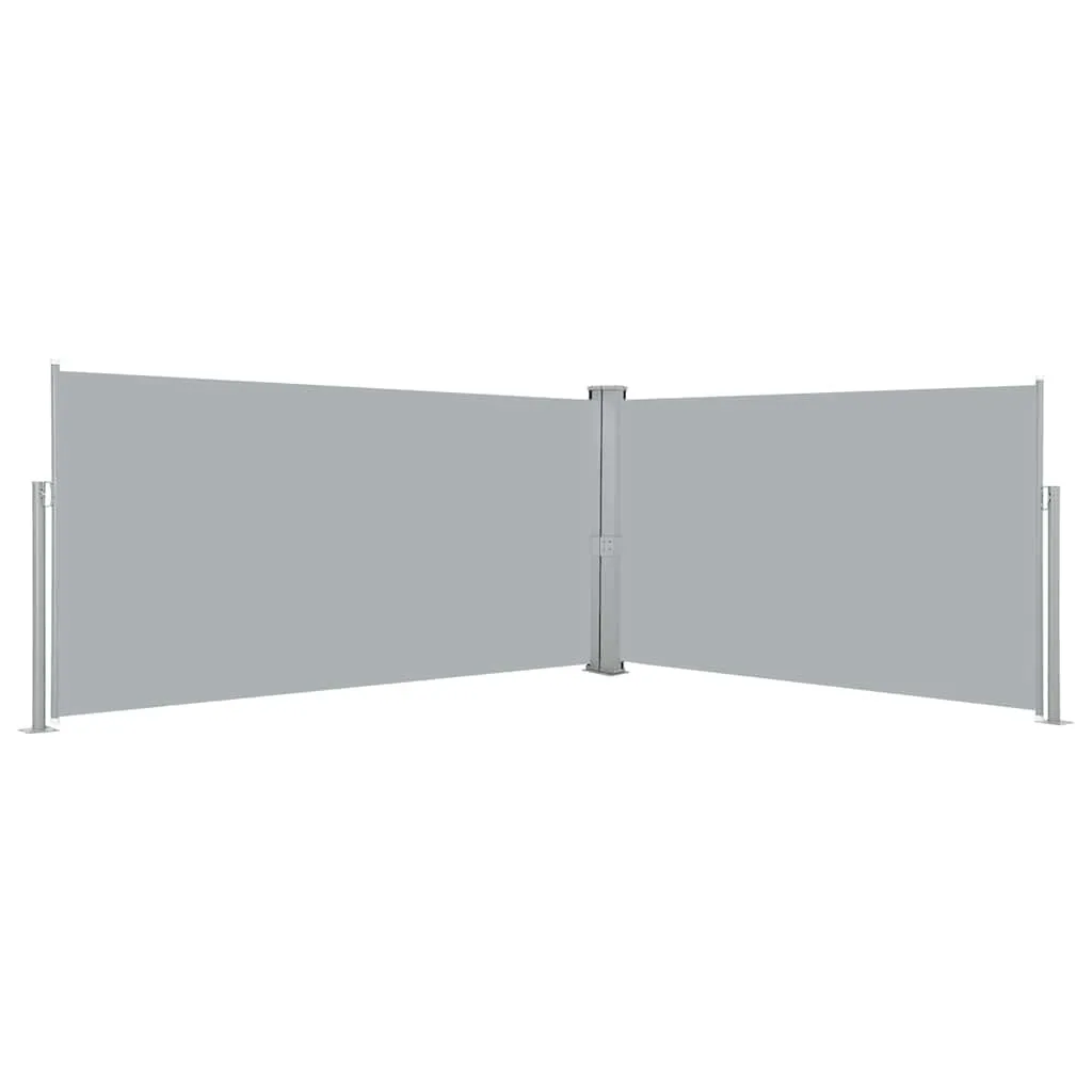 Ausziehbare Seitenmarkise 160x600 cm Grau