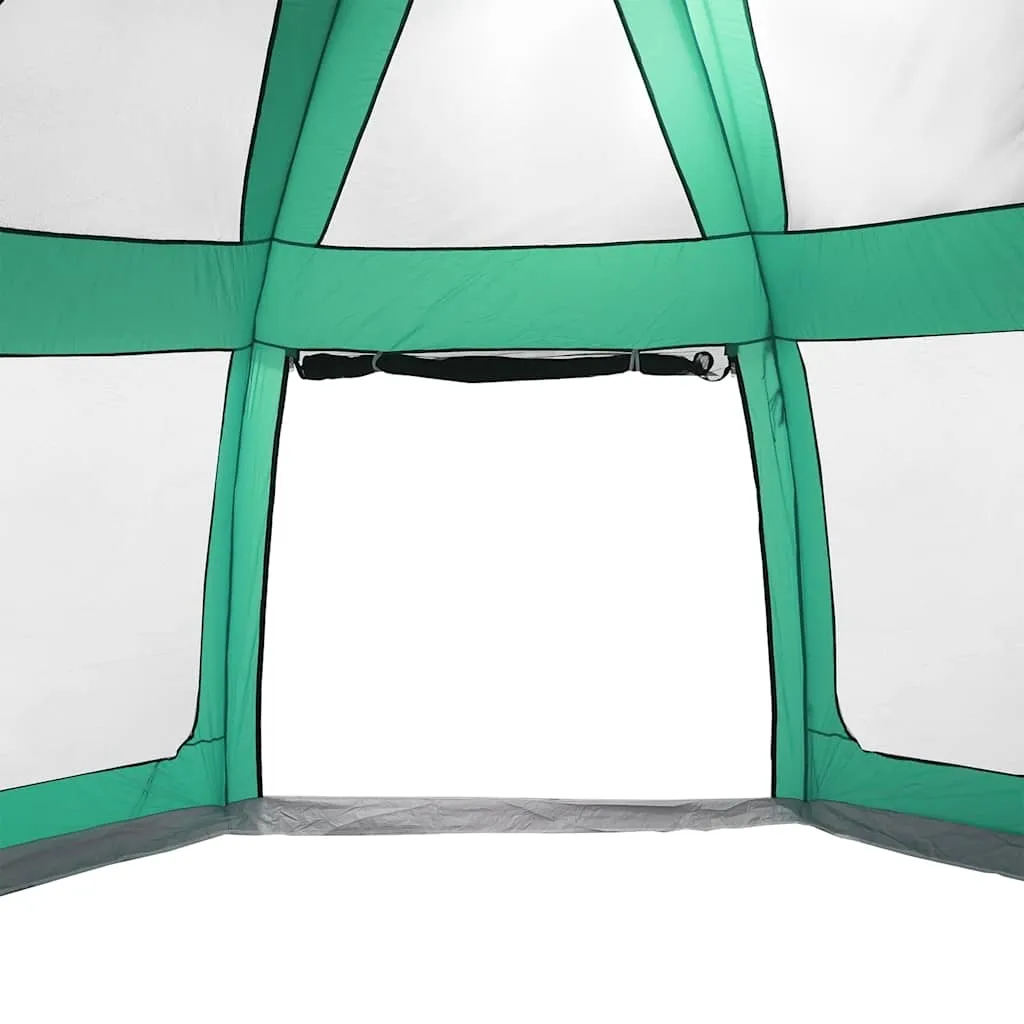 Poolzelt Meergrün 510x510x260 cm mit abnehmbarem Überzelt