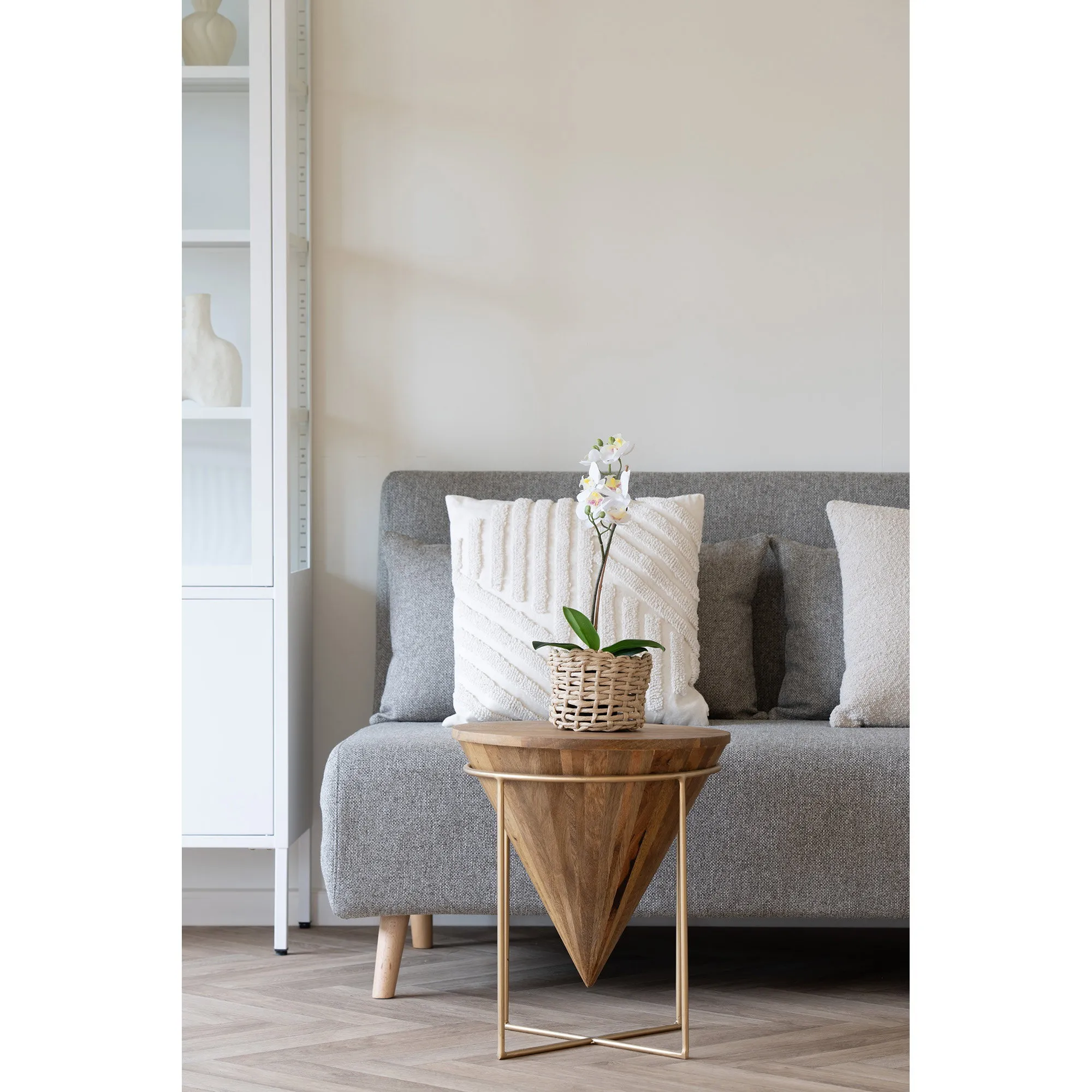 tinkaro Couchtisch Hapur Mangoholz, Stahl Natur