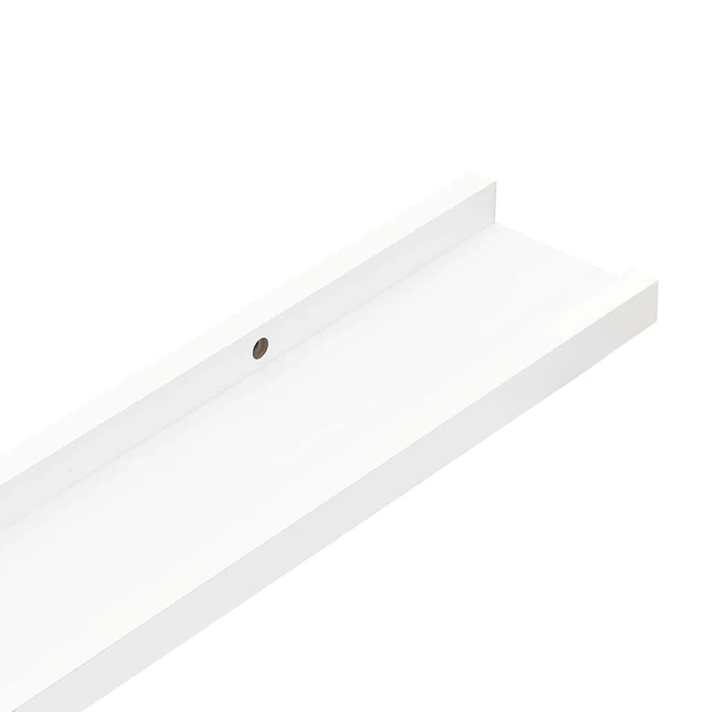 Weißes MDF Wand-Bilderleisten Set 40 x 9 x 3 cm